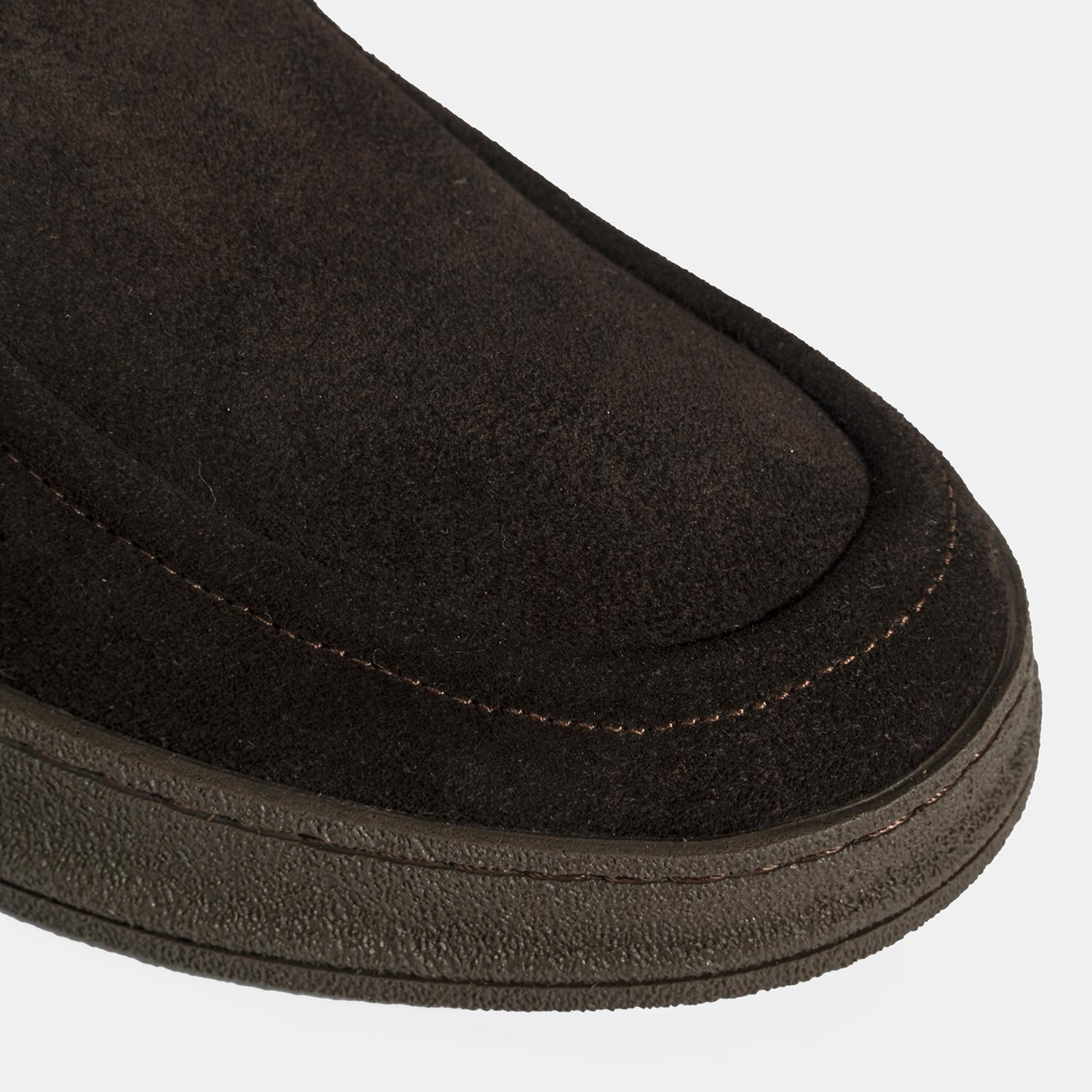 Erkek Kahve Bağcıklı Süet Deri Bot