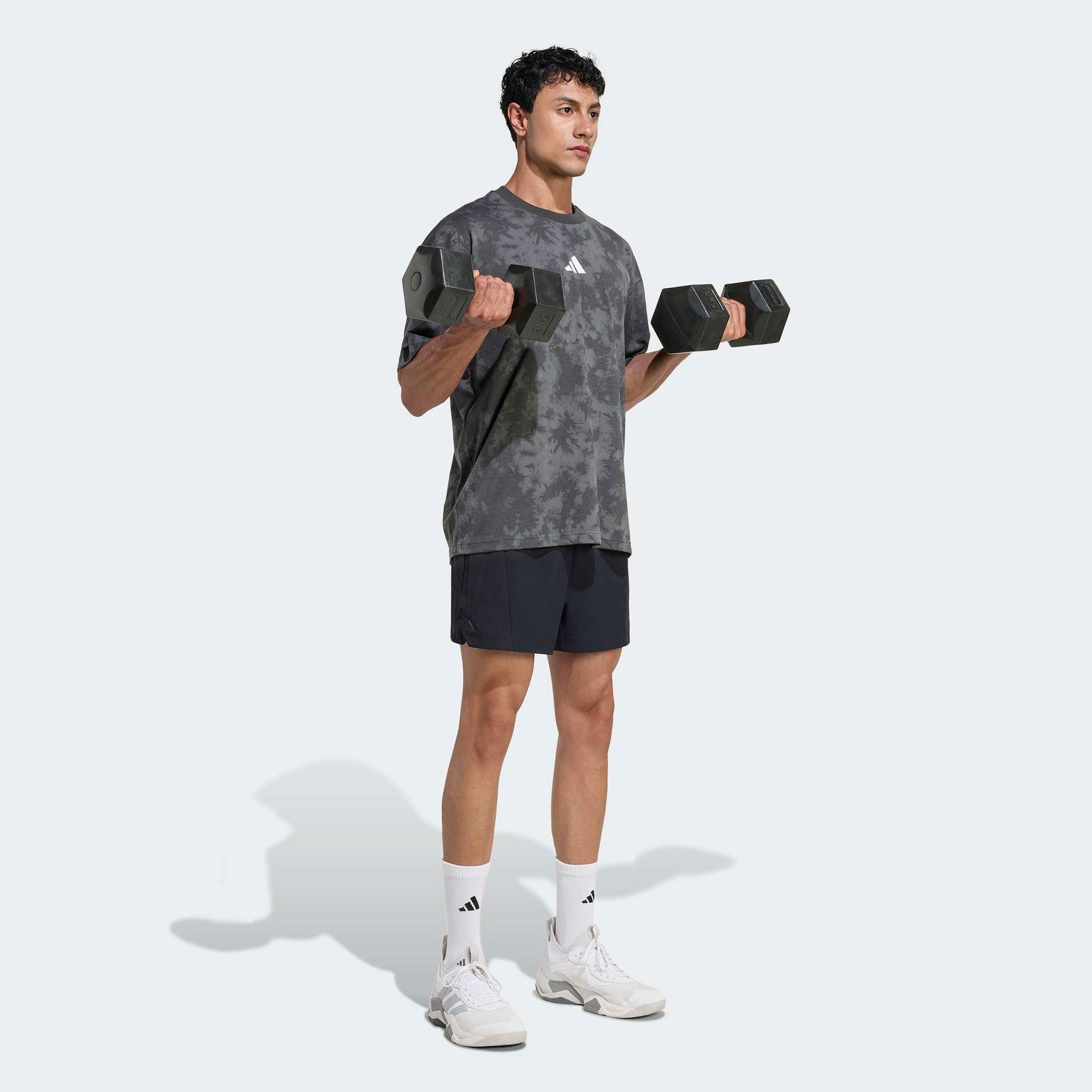 adidas Fun Training Erkek Gri T-Shirt