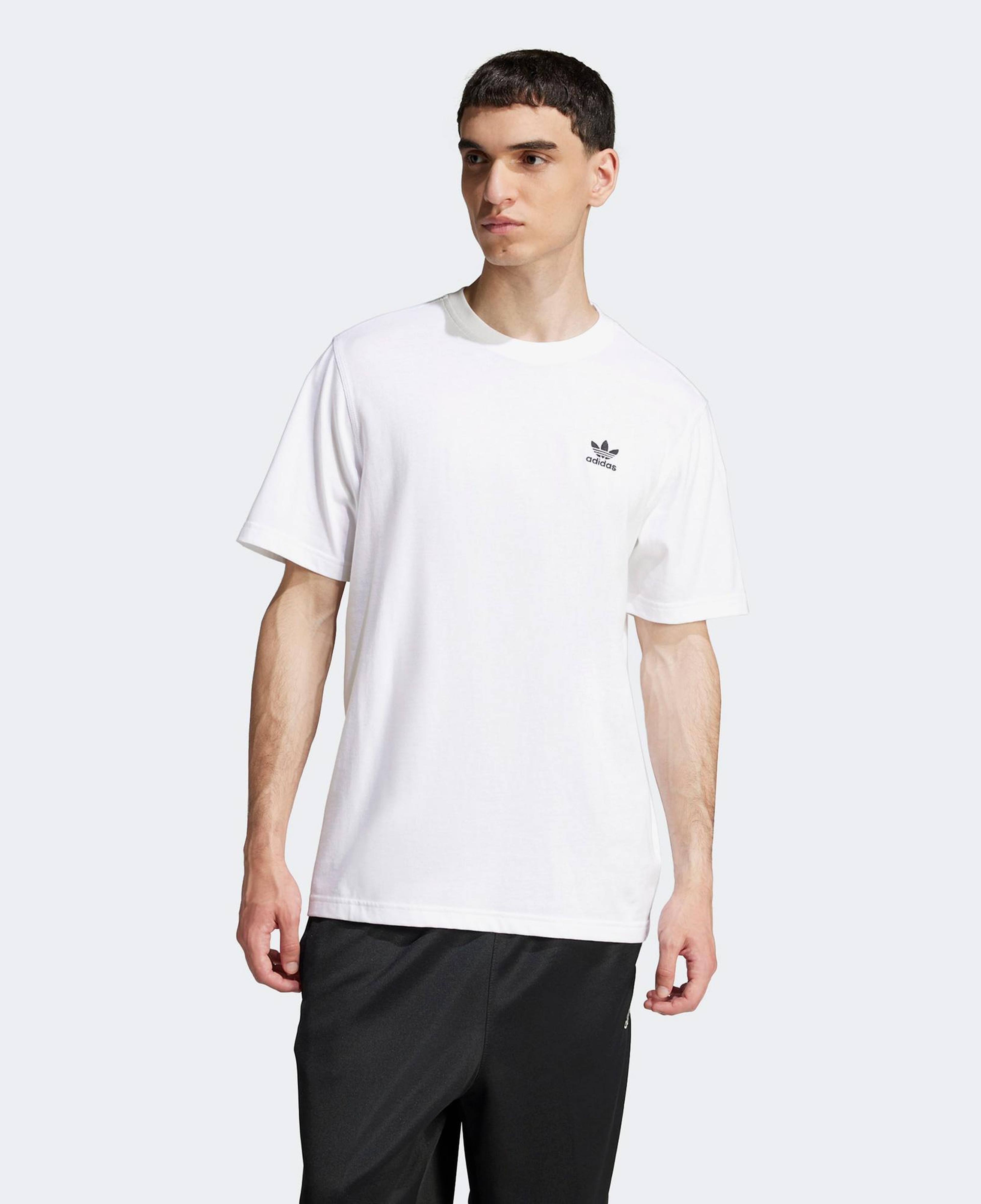 adidas Trefoil Essentials Erkek Beyaz T-Shirt