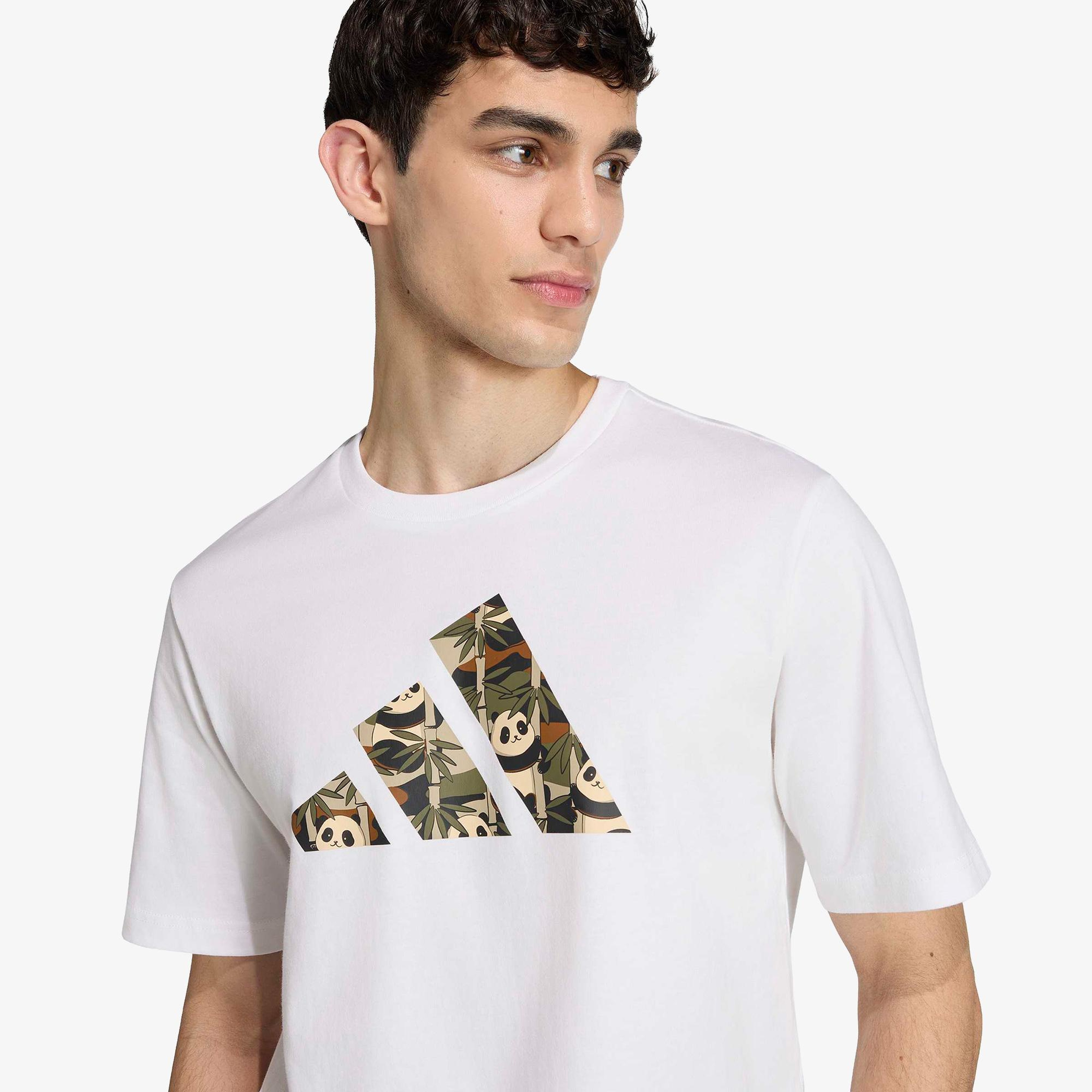 adidas Panda Erkek Beyaz T-Shirt