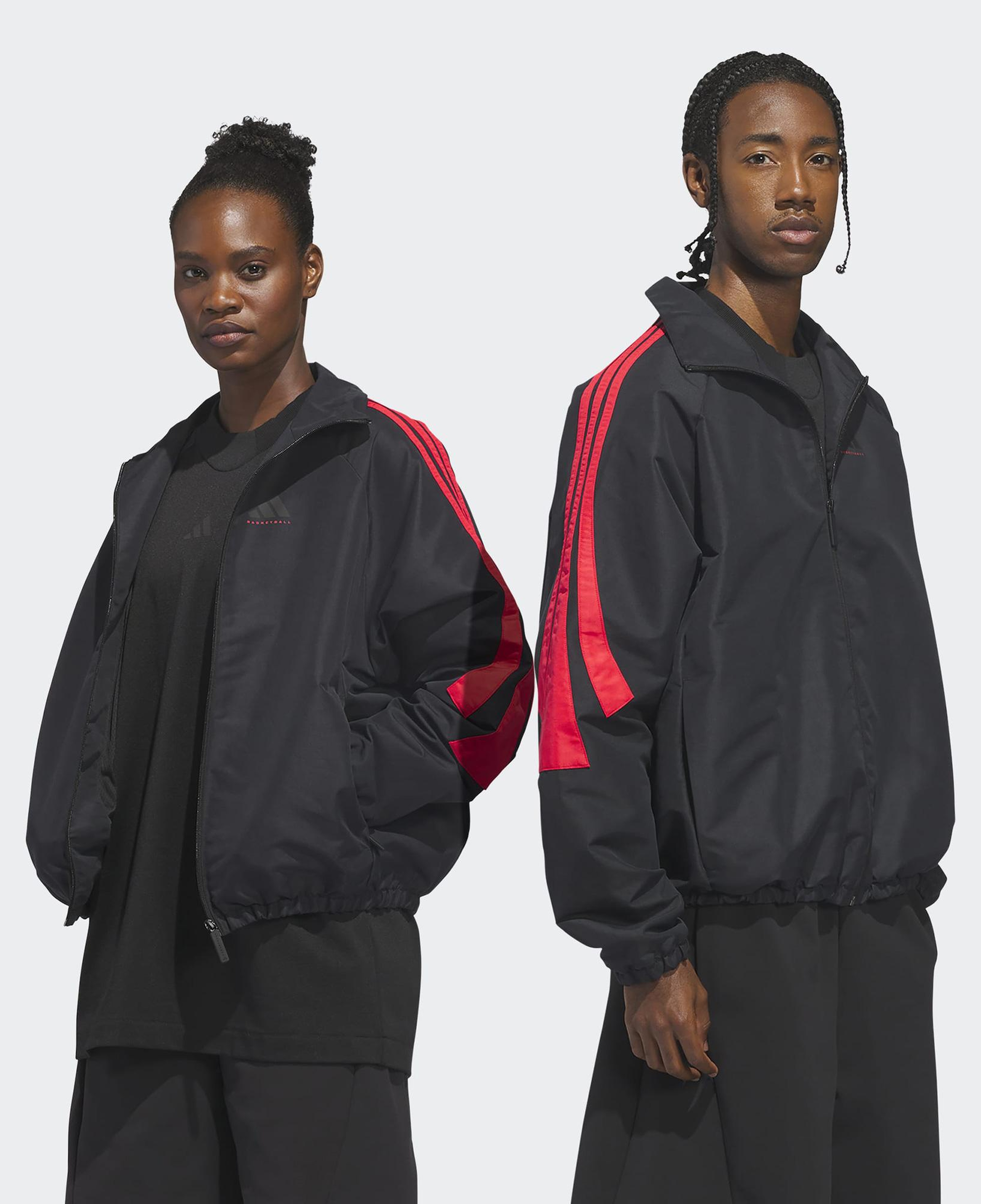 adidas Basketball Unisex Siyah Ceket