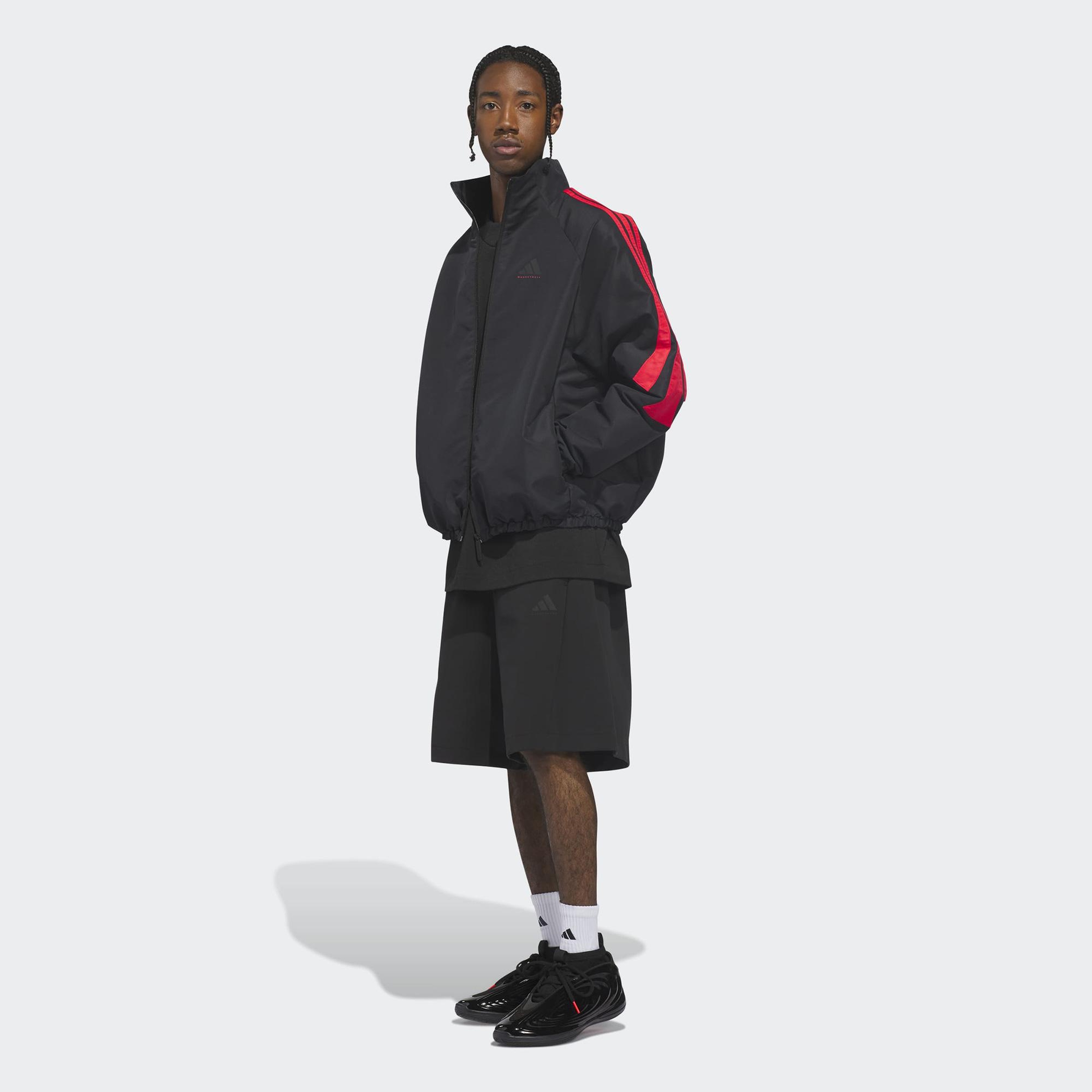 adidas Basketball Unisex Siyah Ceket
