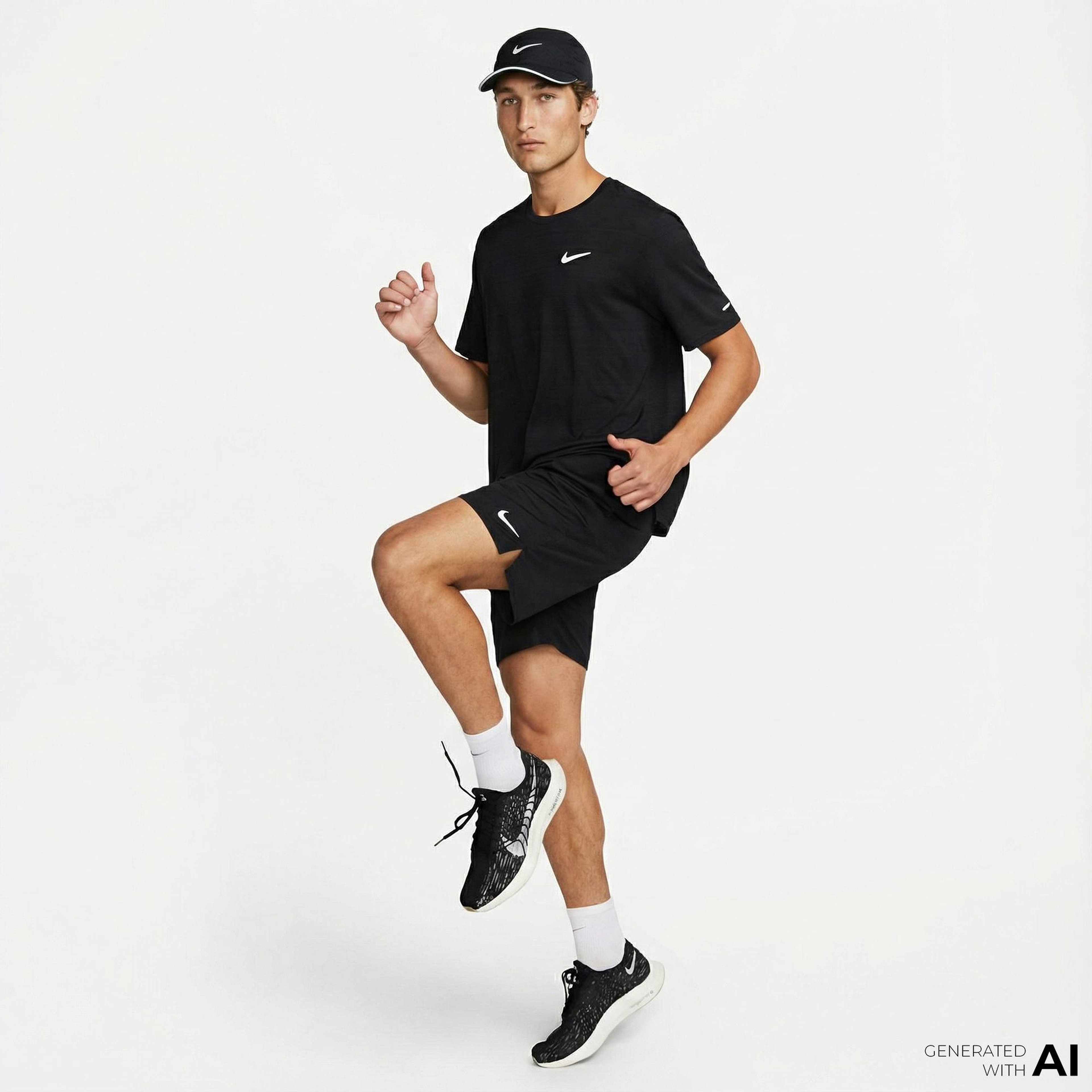 Nike Dri-Fit Totality Knit 18cm Unlined Erkek Siyah Şort