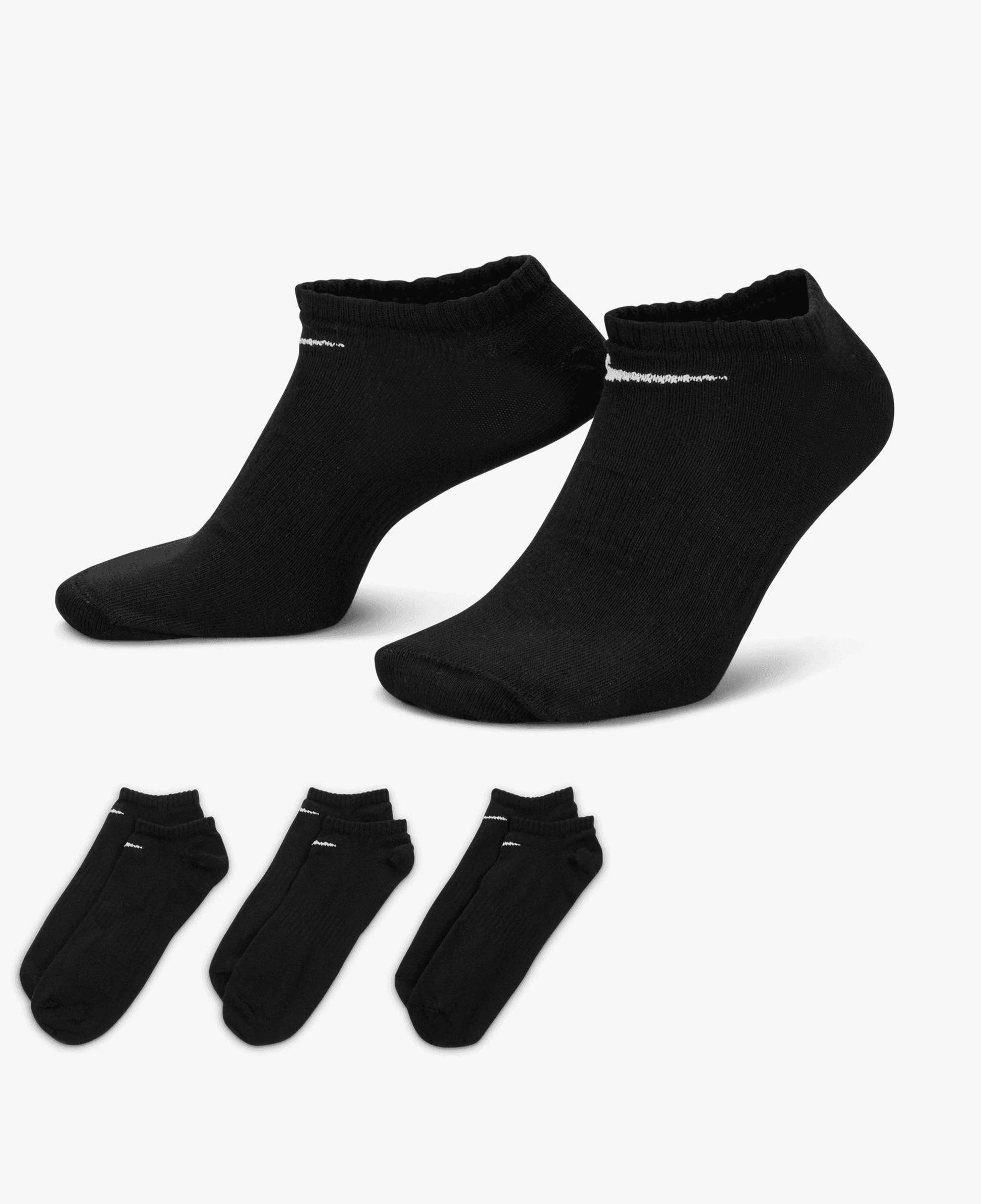 Nike Everyday Sportswear 3'lü 132 Unisex Siyah Çorap