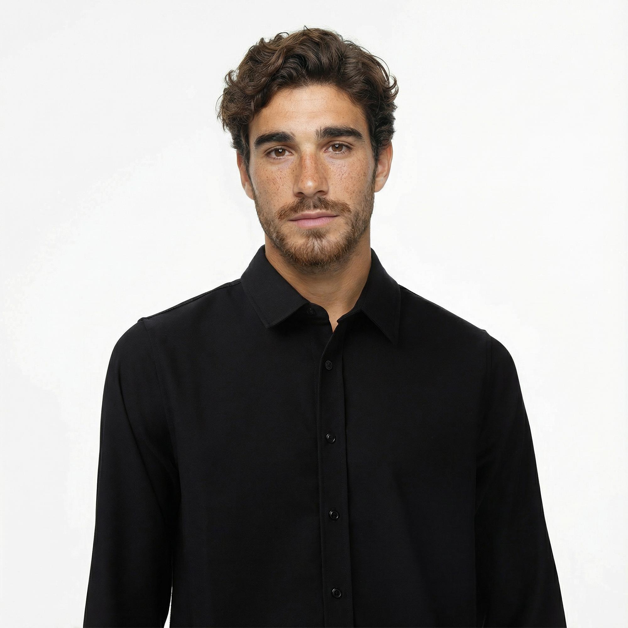 Guess Griffin Erkek Siyah Gömlek