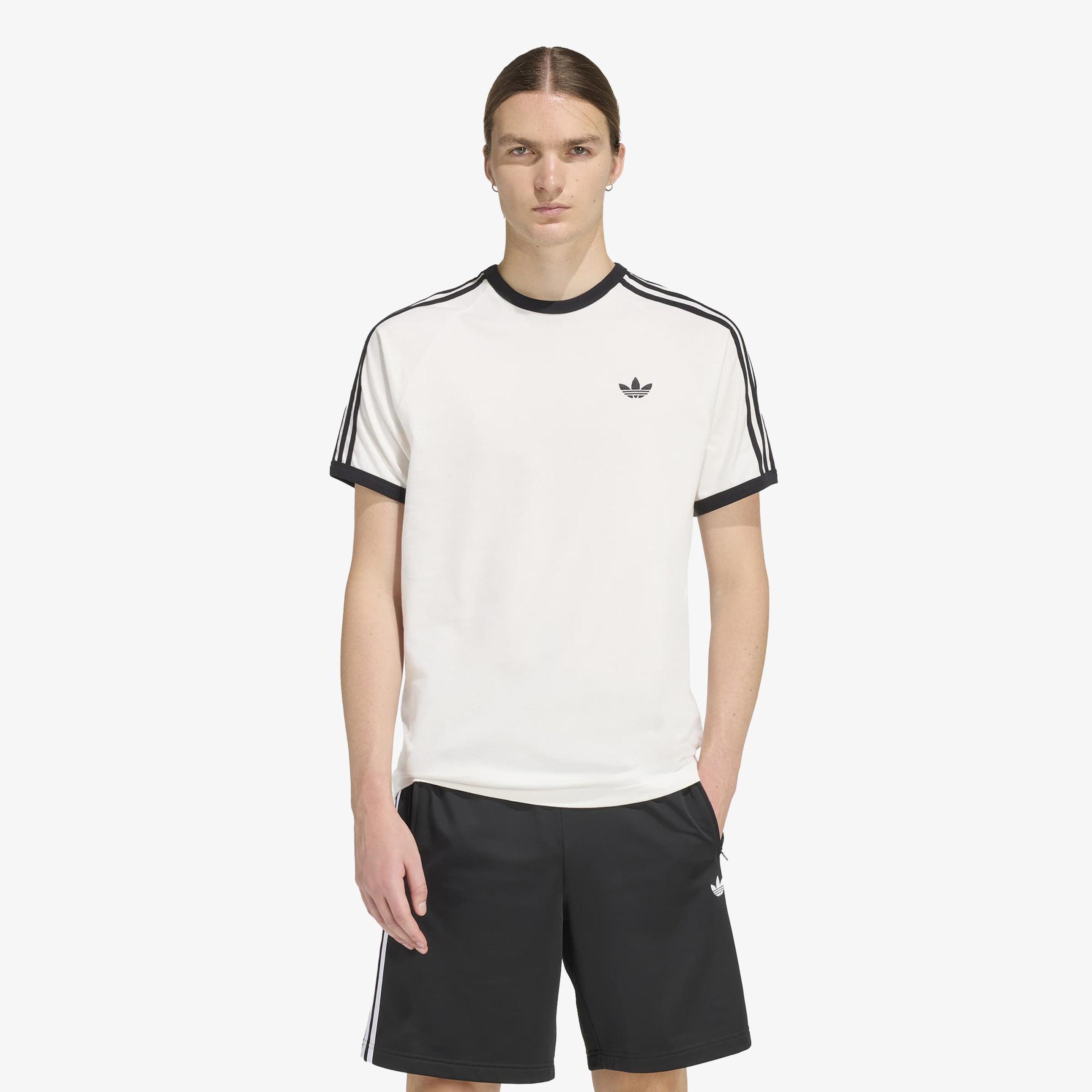 adidas 3-Stripes Erkek Beyaz T-Shirt