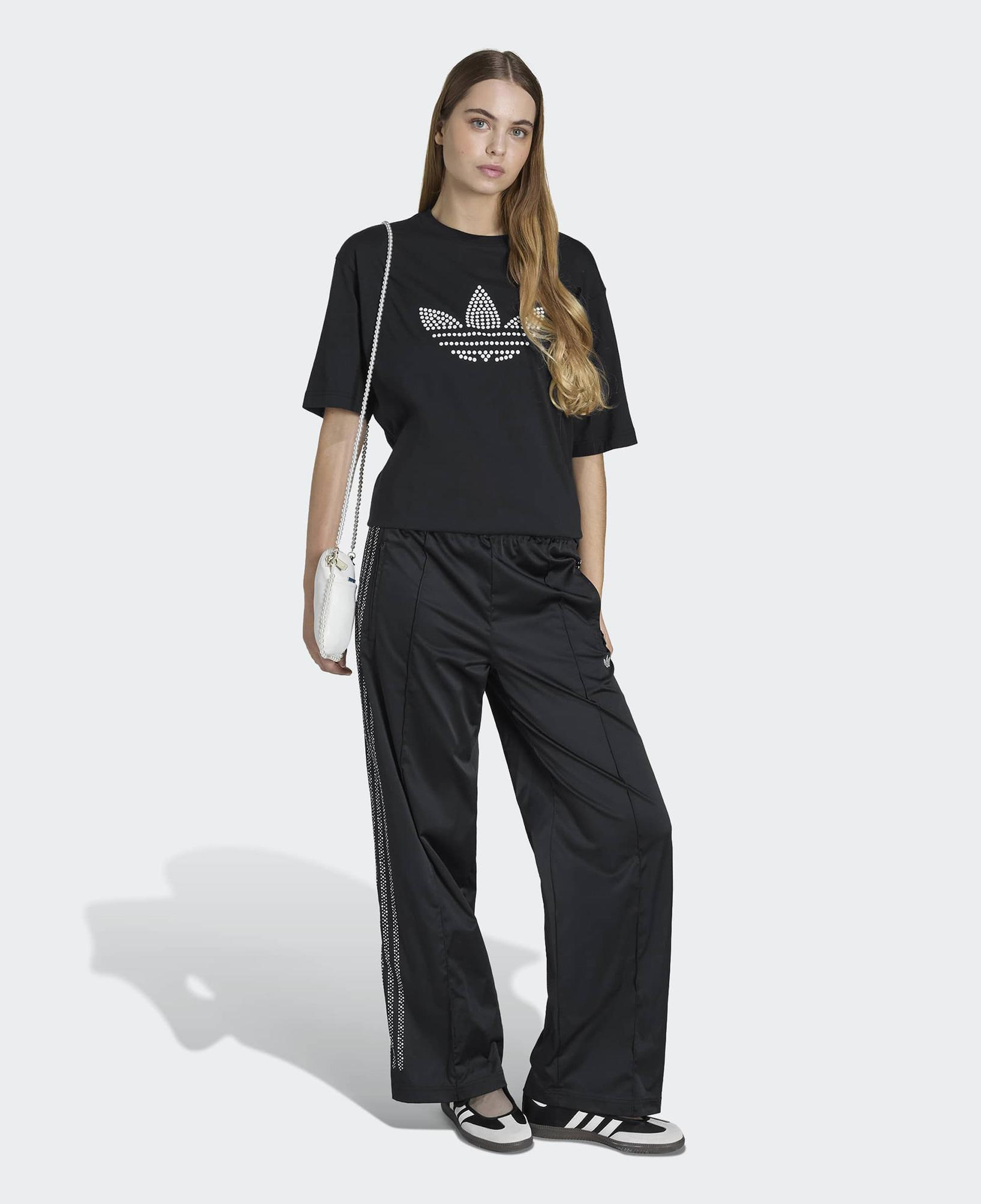 adidas Pearl Trefoil Kadın Siyah T-Shirt