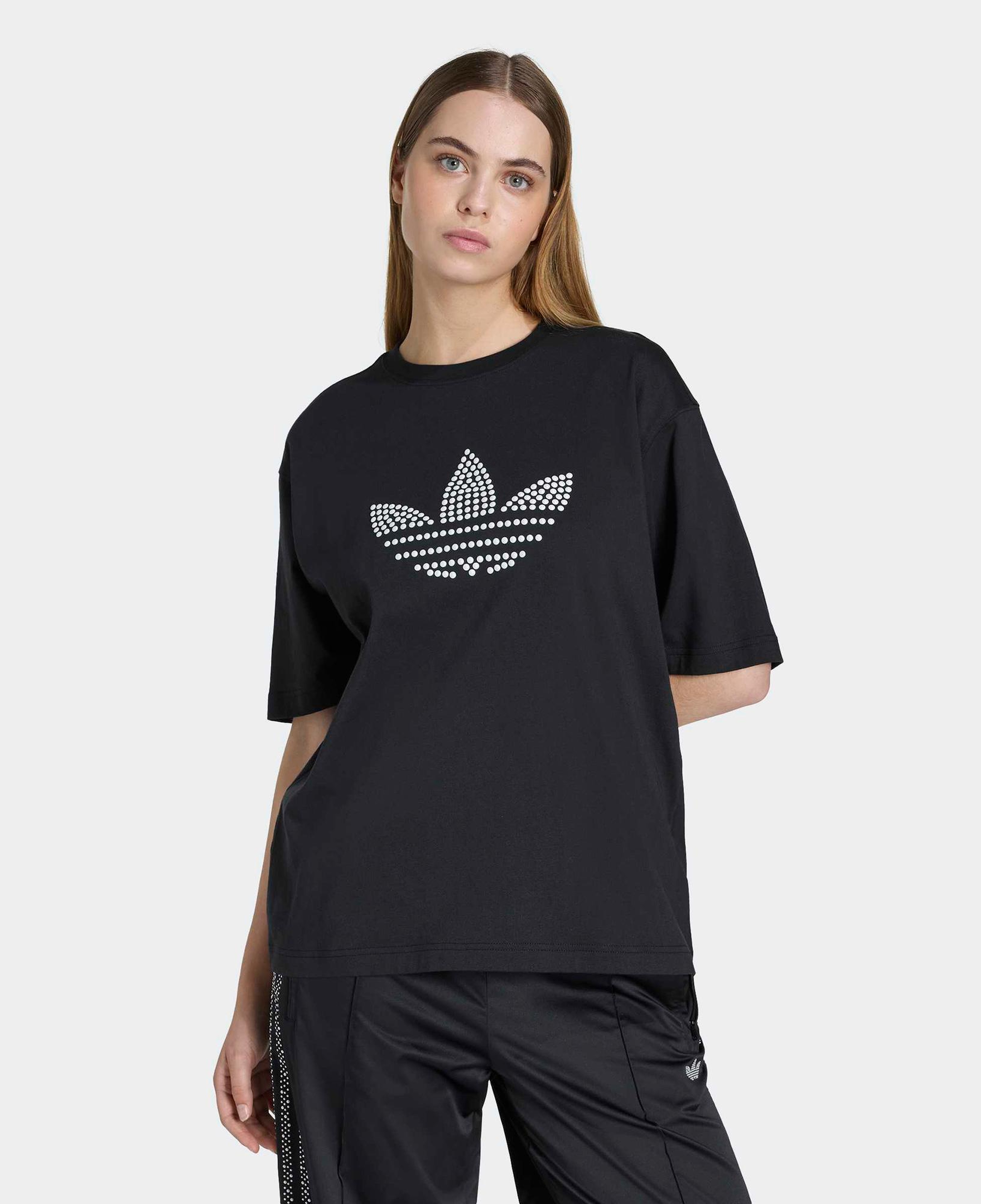 adidas Pearl Trefoil Kadın Siyah T-Shirt