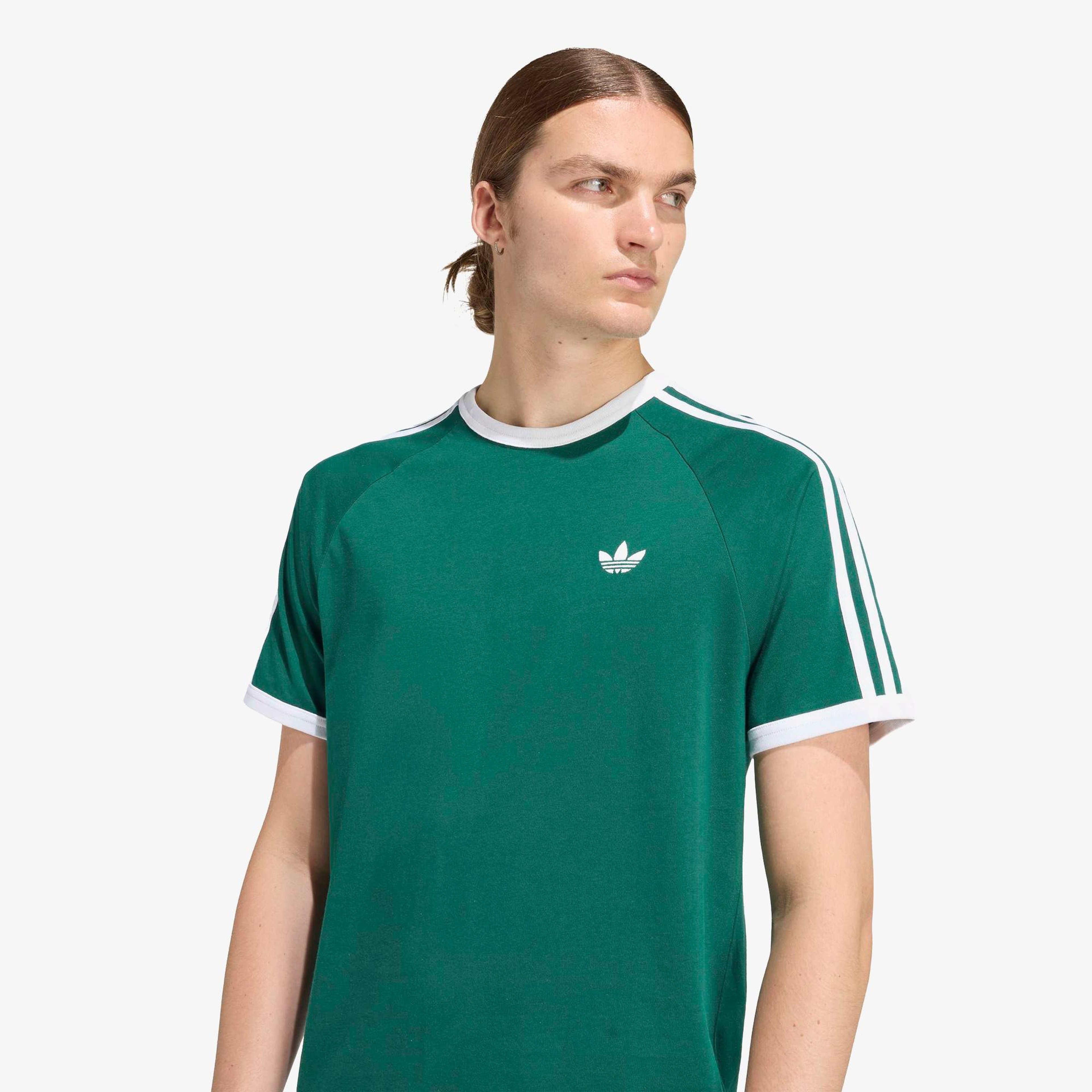 adidas 3-Stripes Erkek Yeşil T-Shirt