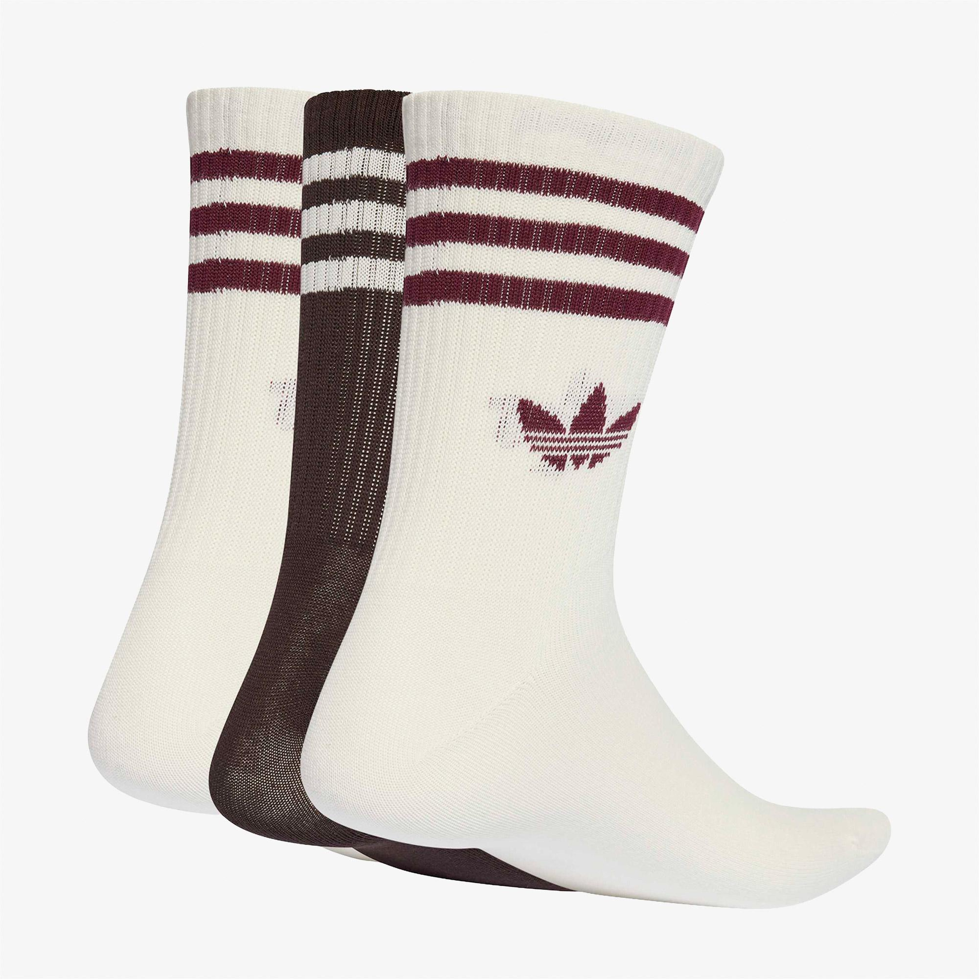 adidas 3-Stripes 3' lü Unisex Renkli Çorap