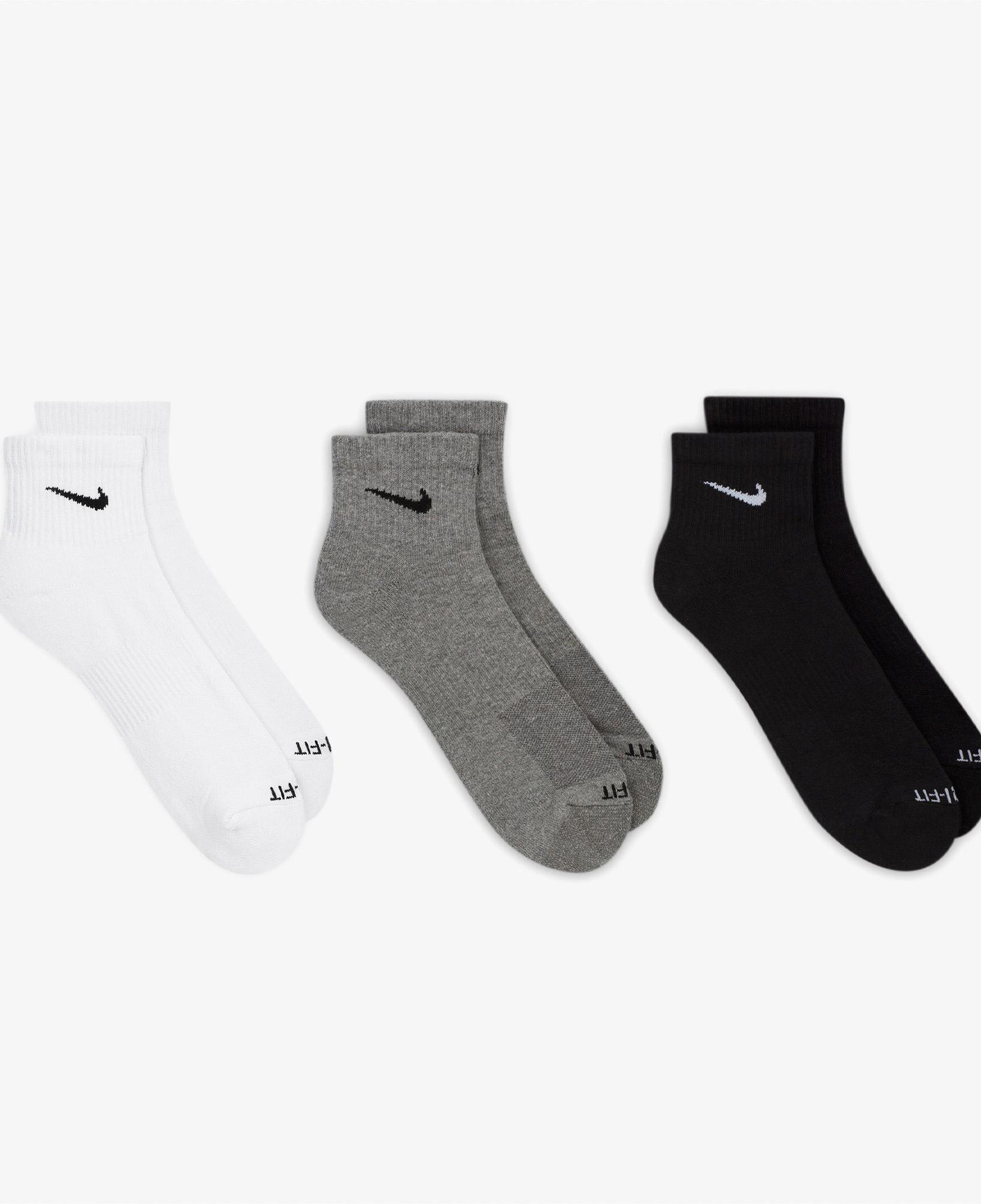 Nike Everyday Plus Cushioned 3' lü Unisex Renkli Çorap