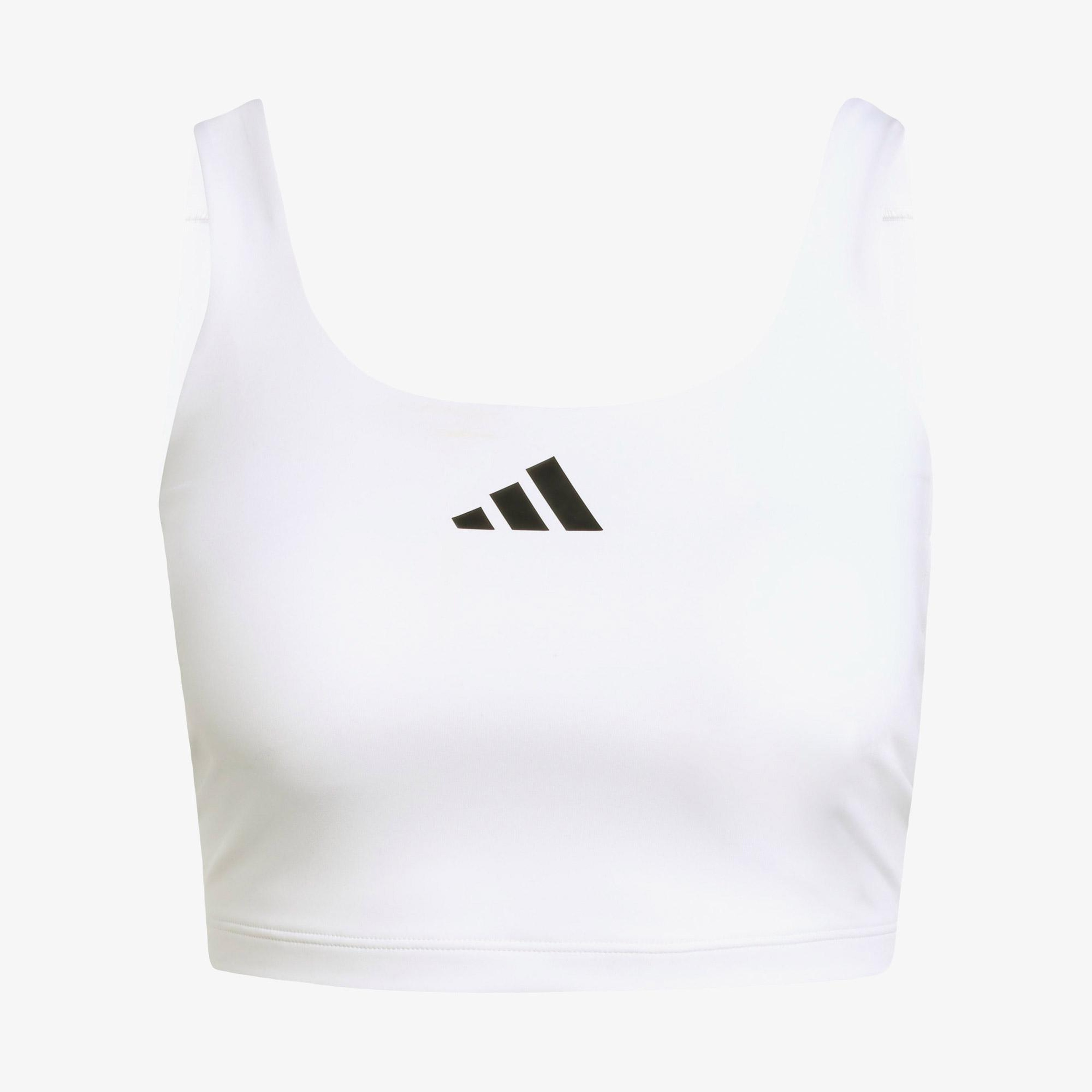 adidas Optime Power Kadın Beyaz Crop T-Shirt