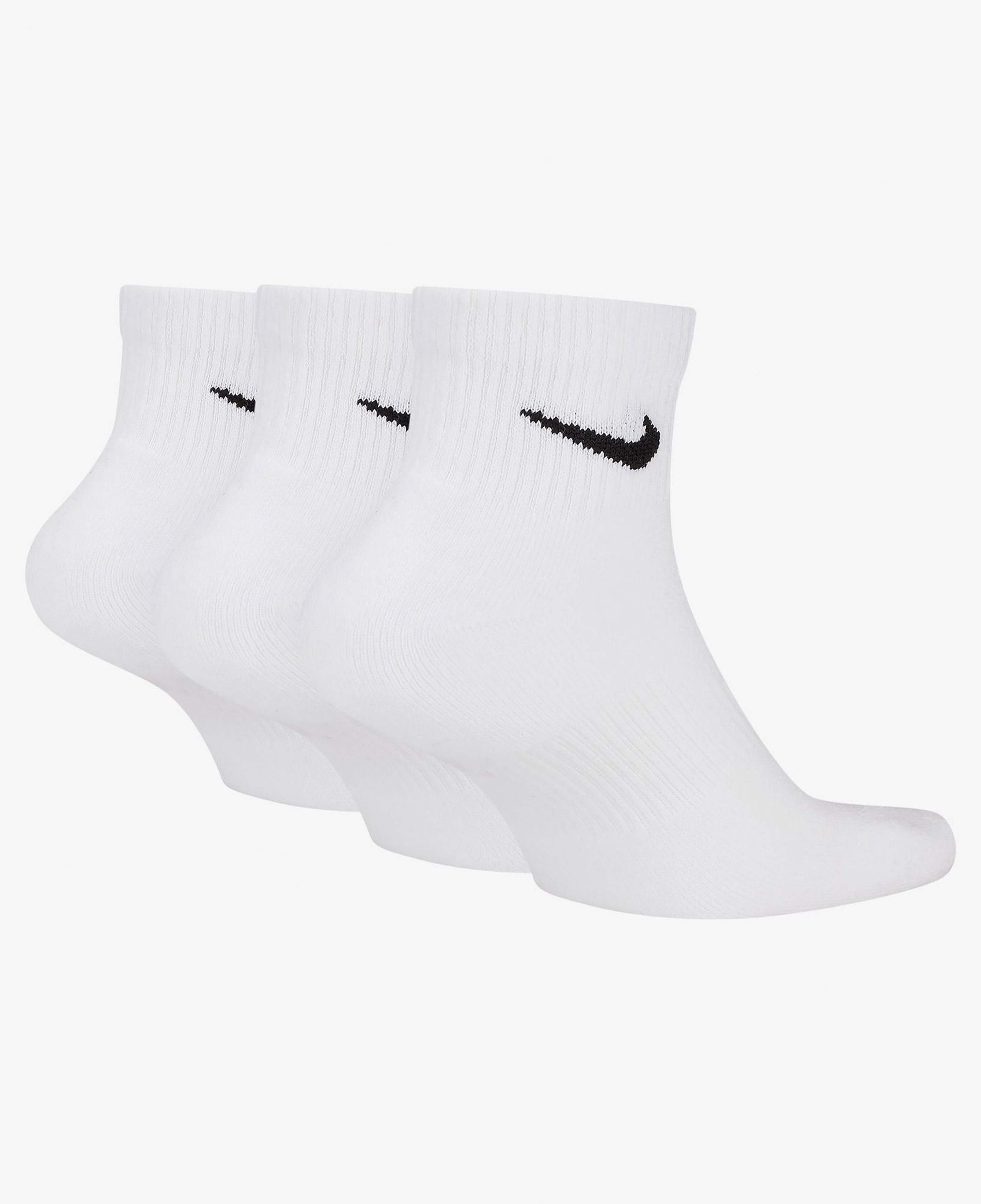 Nike Everyday Plus Cushioned 3' lü Unisex Beyaz Çorap