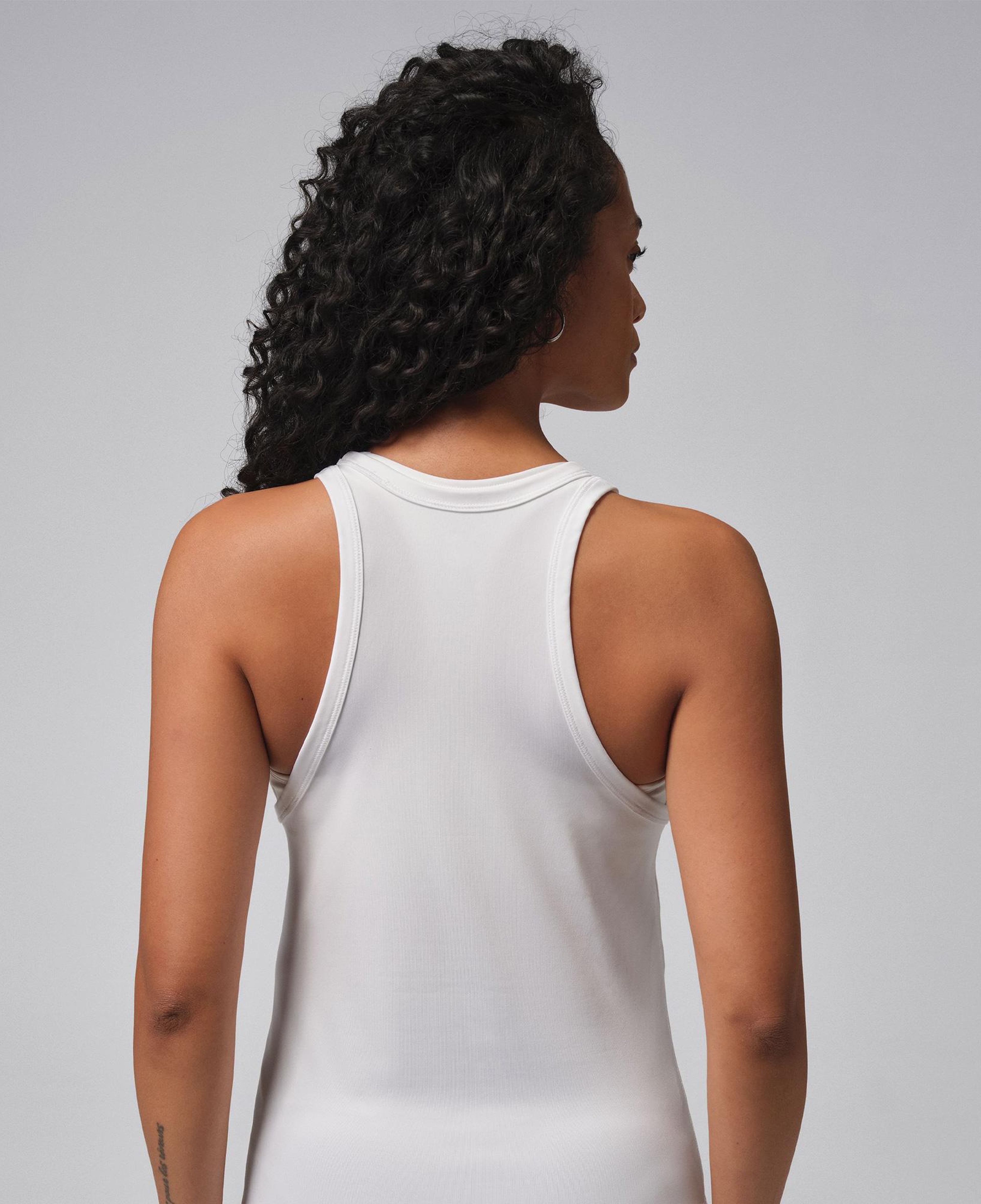 Jordan Sport Dri-Fit Essentials Kadın Beyaz Kolsuz T-Shirt