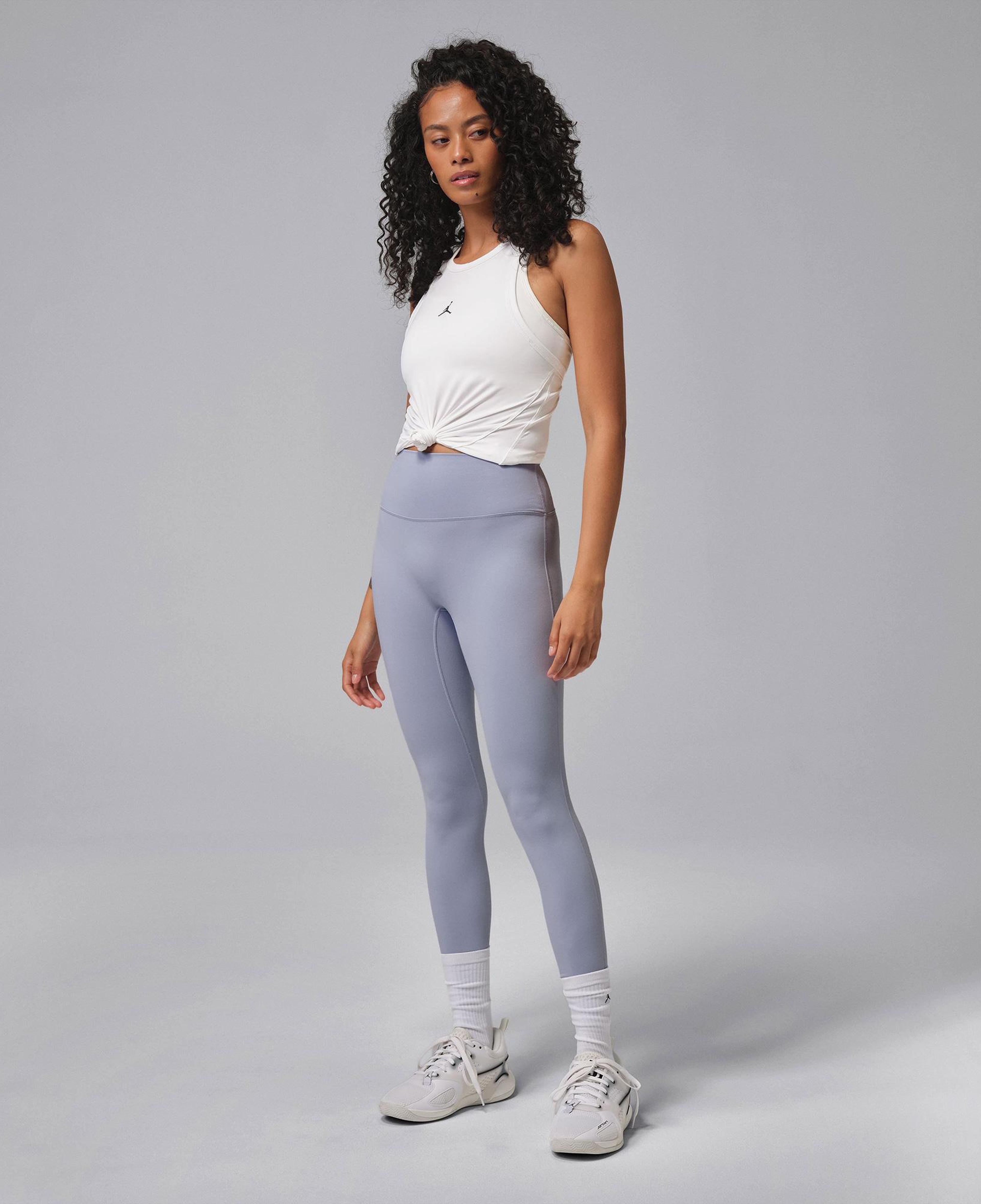 Jordan Sport Dri-Fit Essentials Kadın Beyaz Kolsuz T-Shirt