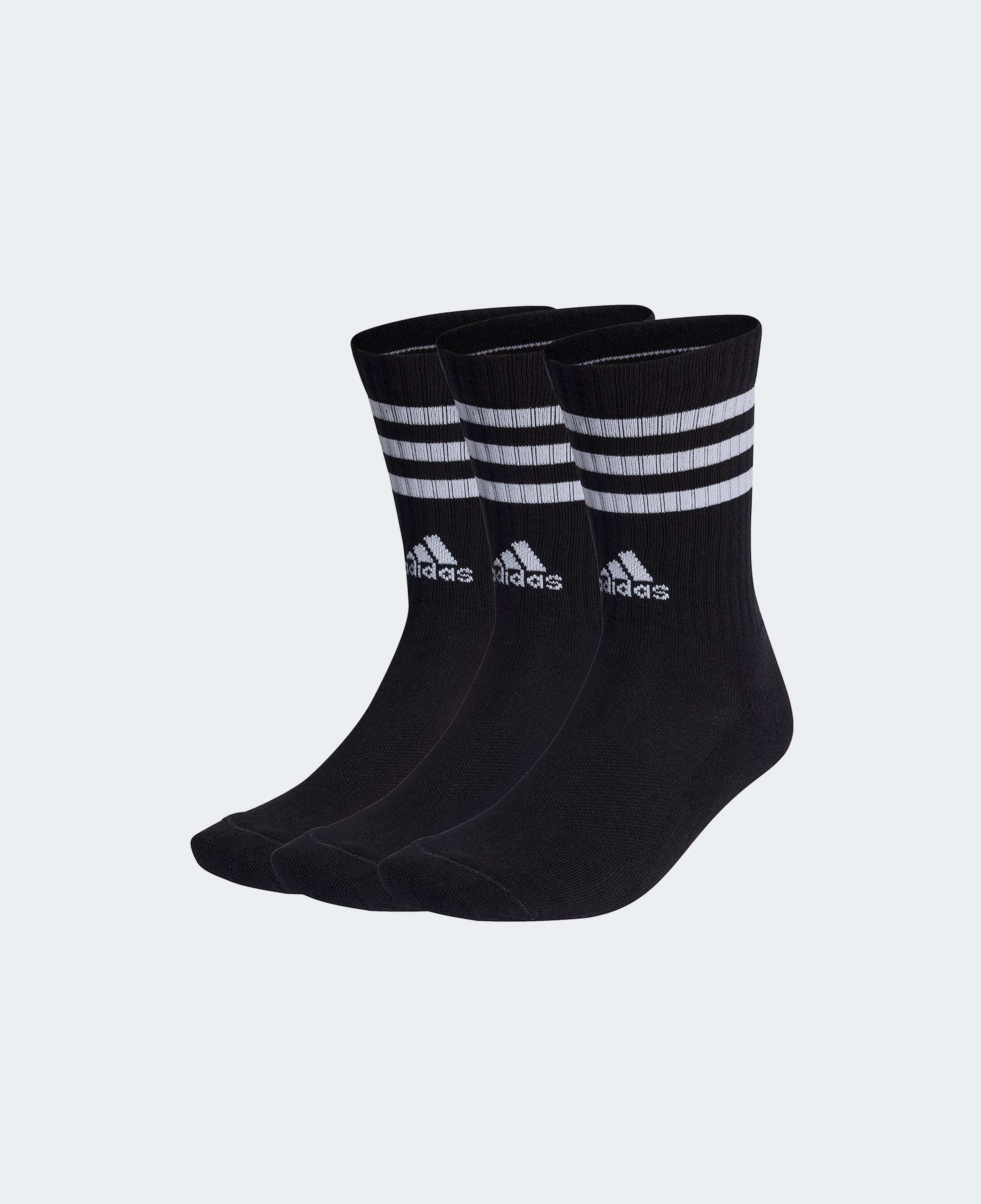 adidas 3' lü-Stripes Bilekli 3' lü Unisex Siyah Çorap