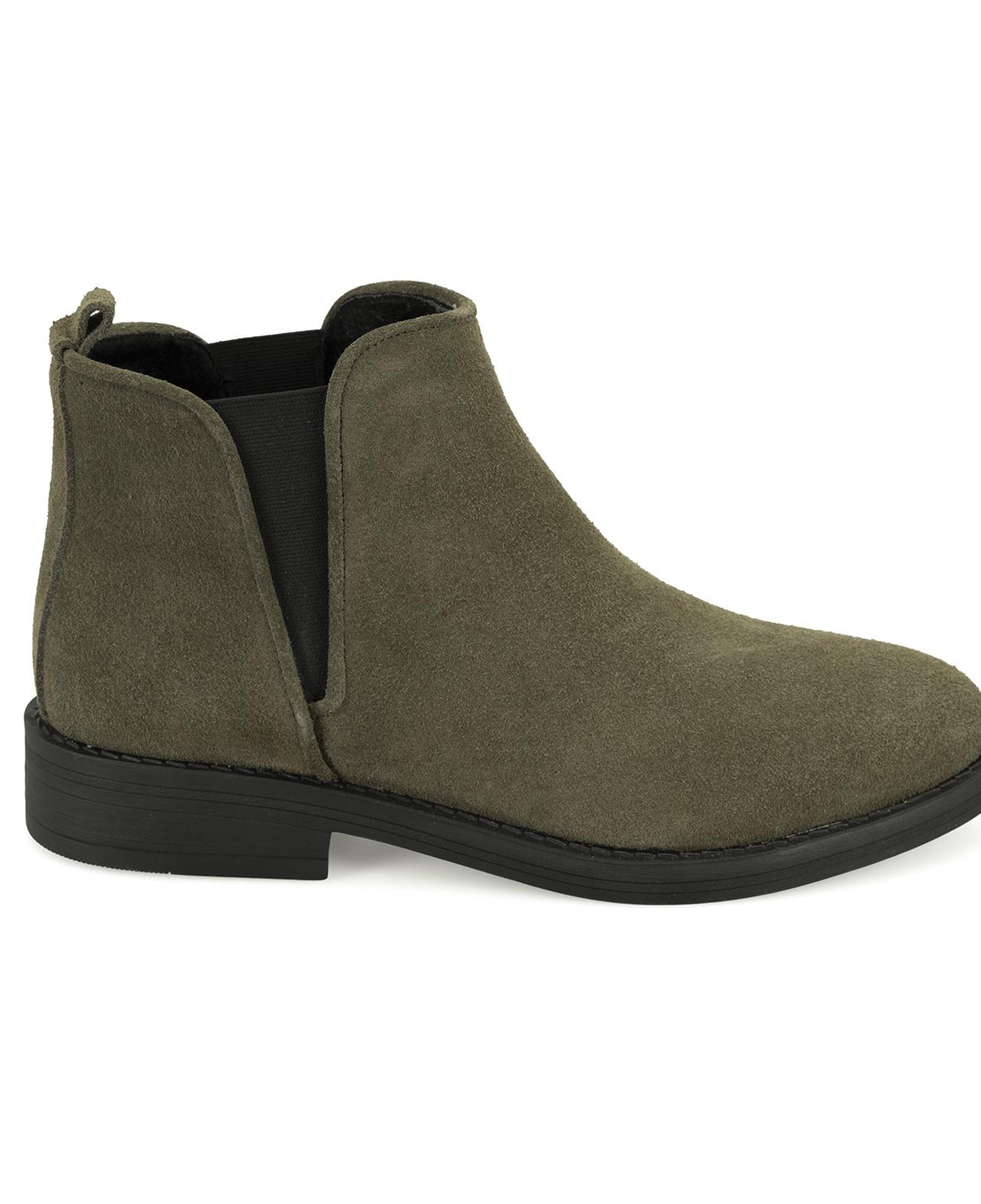 Serage Yeşil Kadın Deri Bot