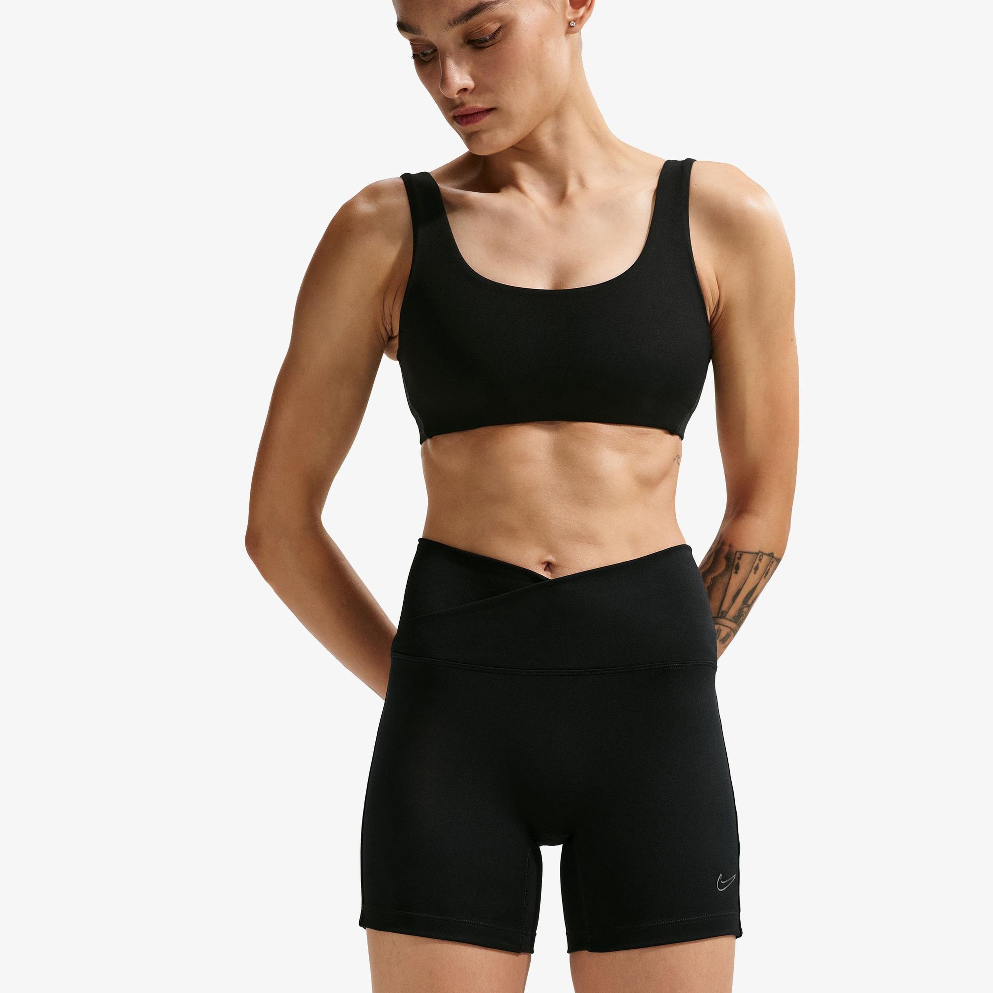 Nike Dri-Fit One 13 cm Kadın Siyah Kısa Tayt