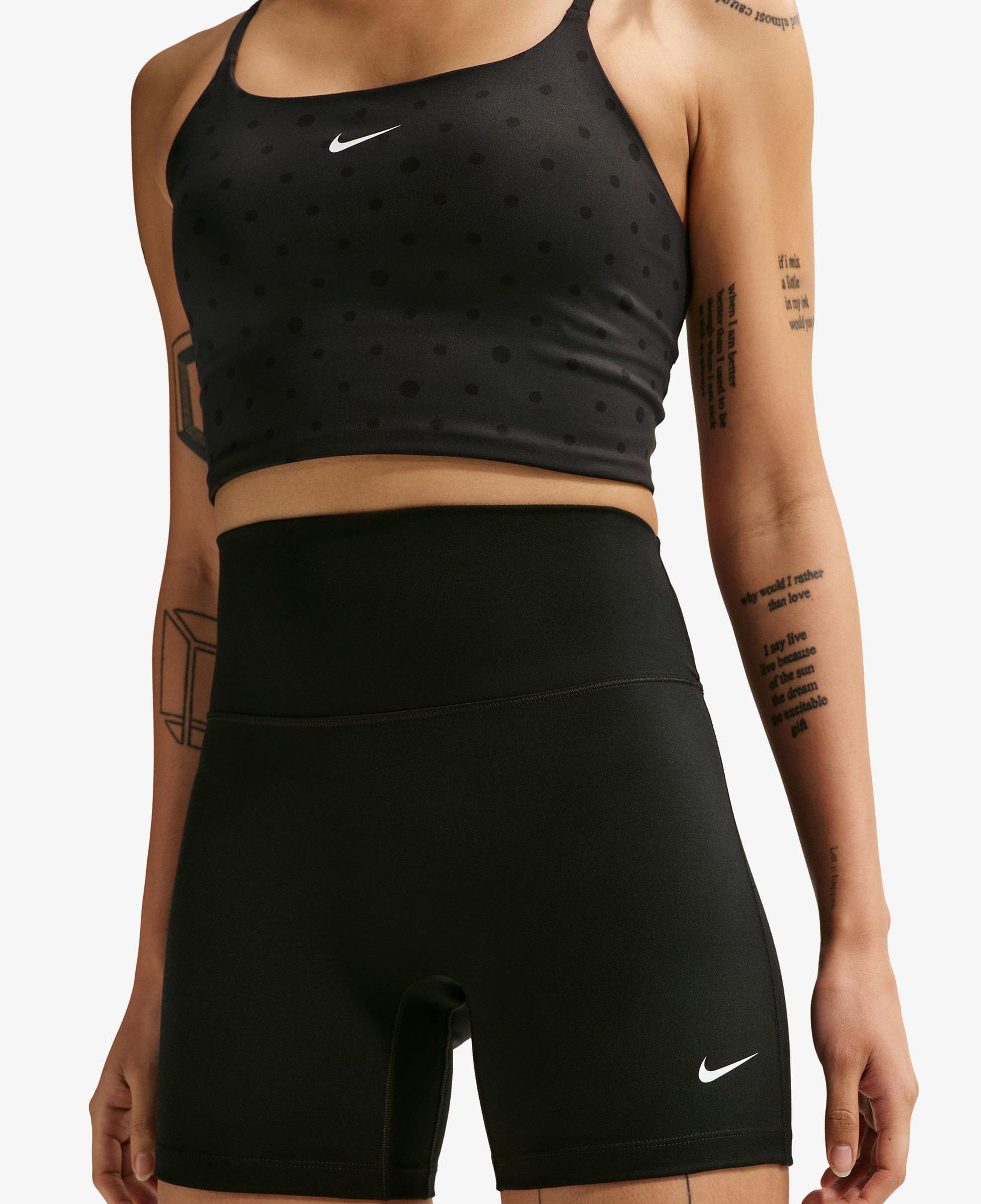Nike Dri-Fit One Yüksel Belli 13 cm Kadın Siyah Kısa Tayt
