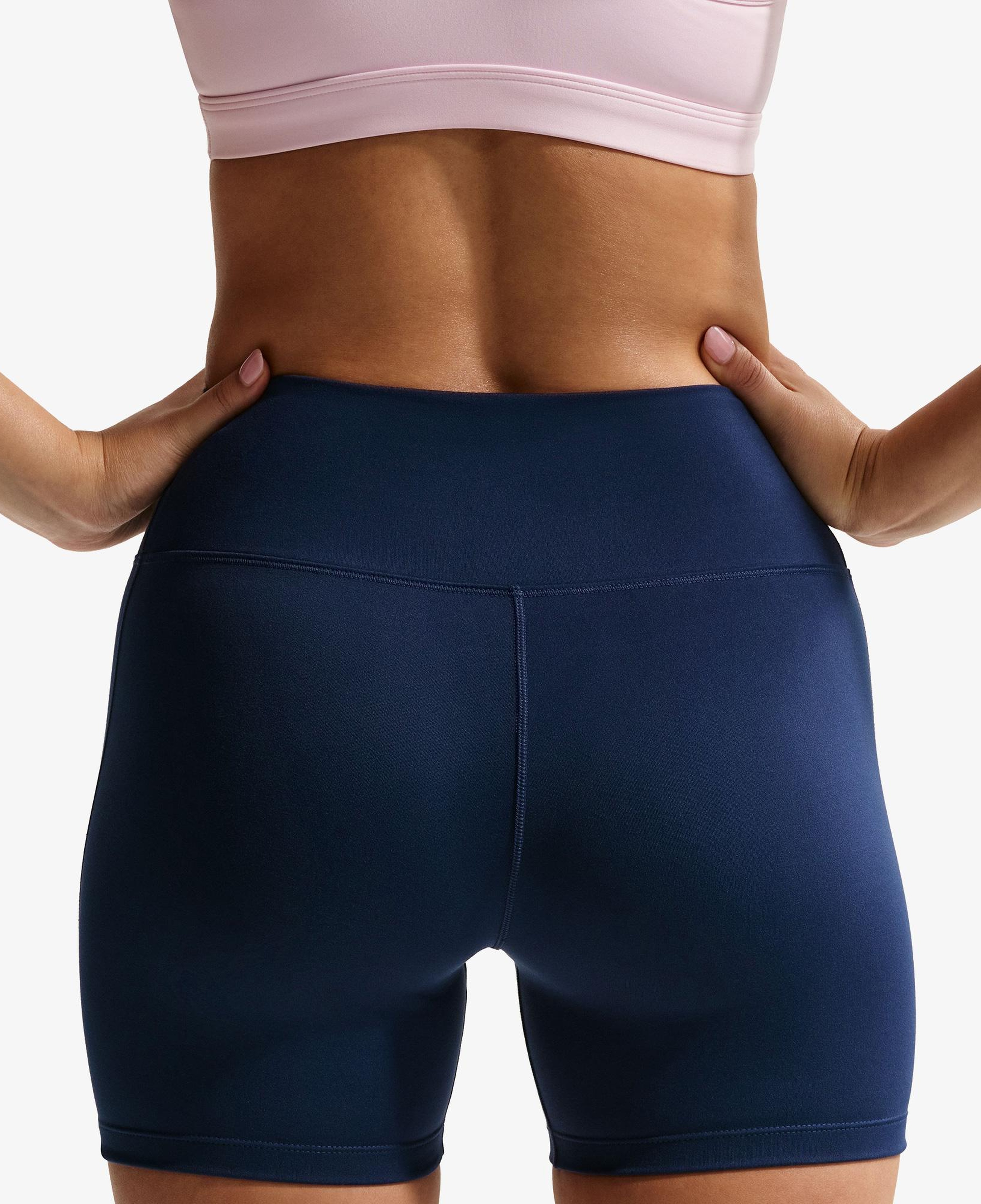 Nike Dri-Fit One Yüksel Belli 13 cm Kadın Lacivert Kısa Tayt