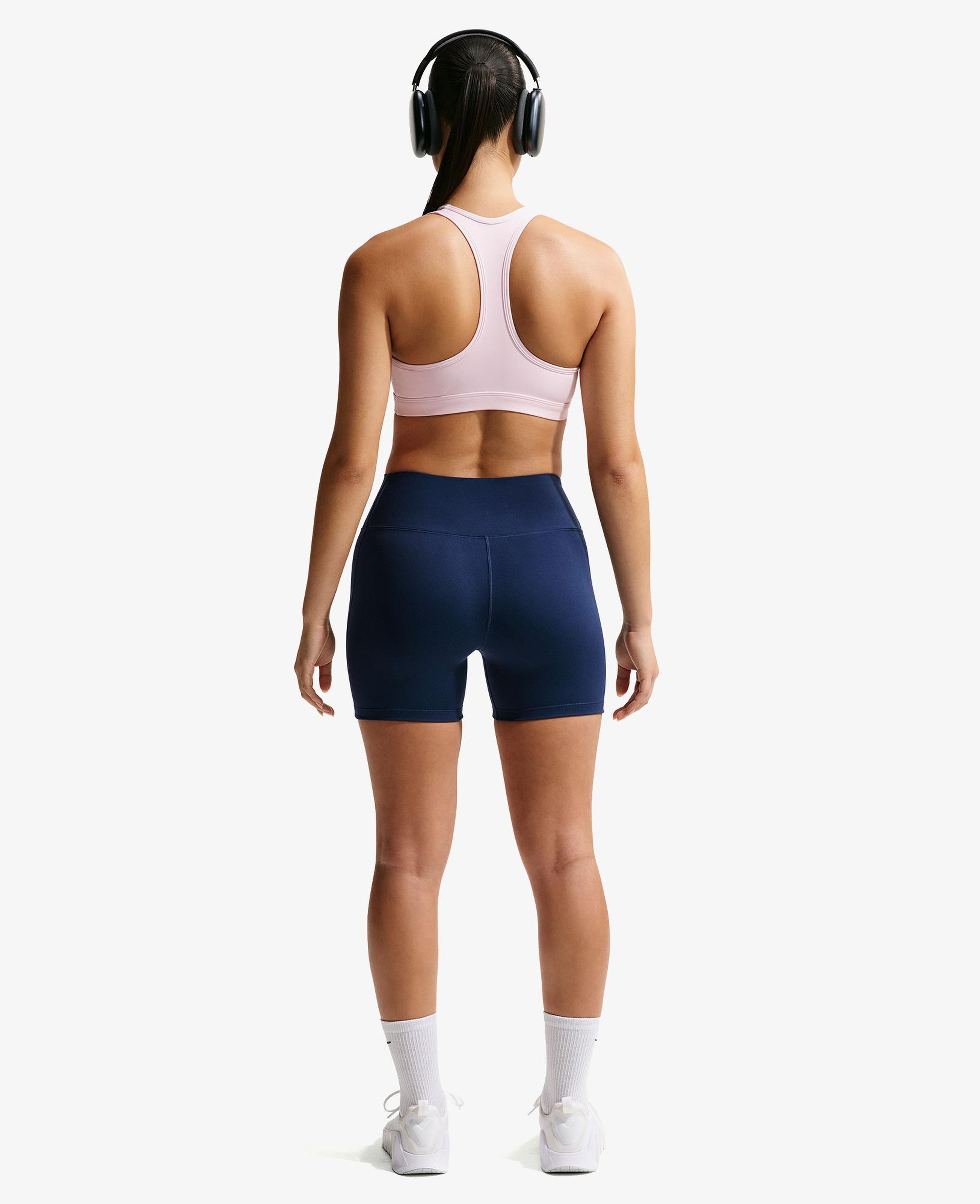 Nike Dri-Fit One Yüksel Belli 13 cm Kadın Lacivert Kısa Tayt