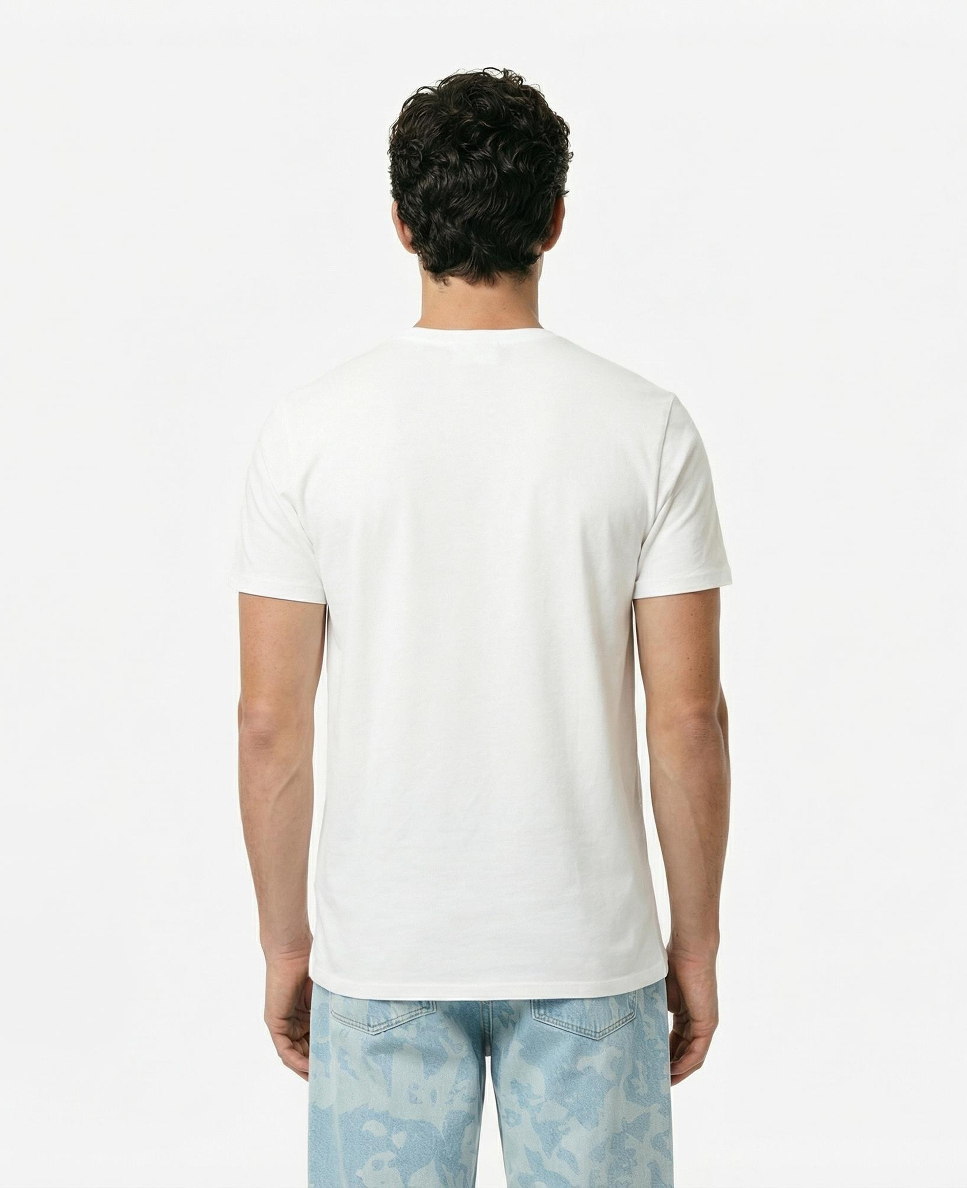 Lacoste Erkek Regular Fit Bisiklet Yaka Beyaz T-Shirt