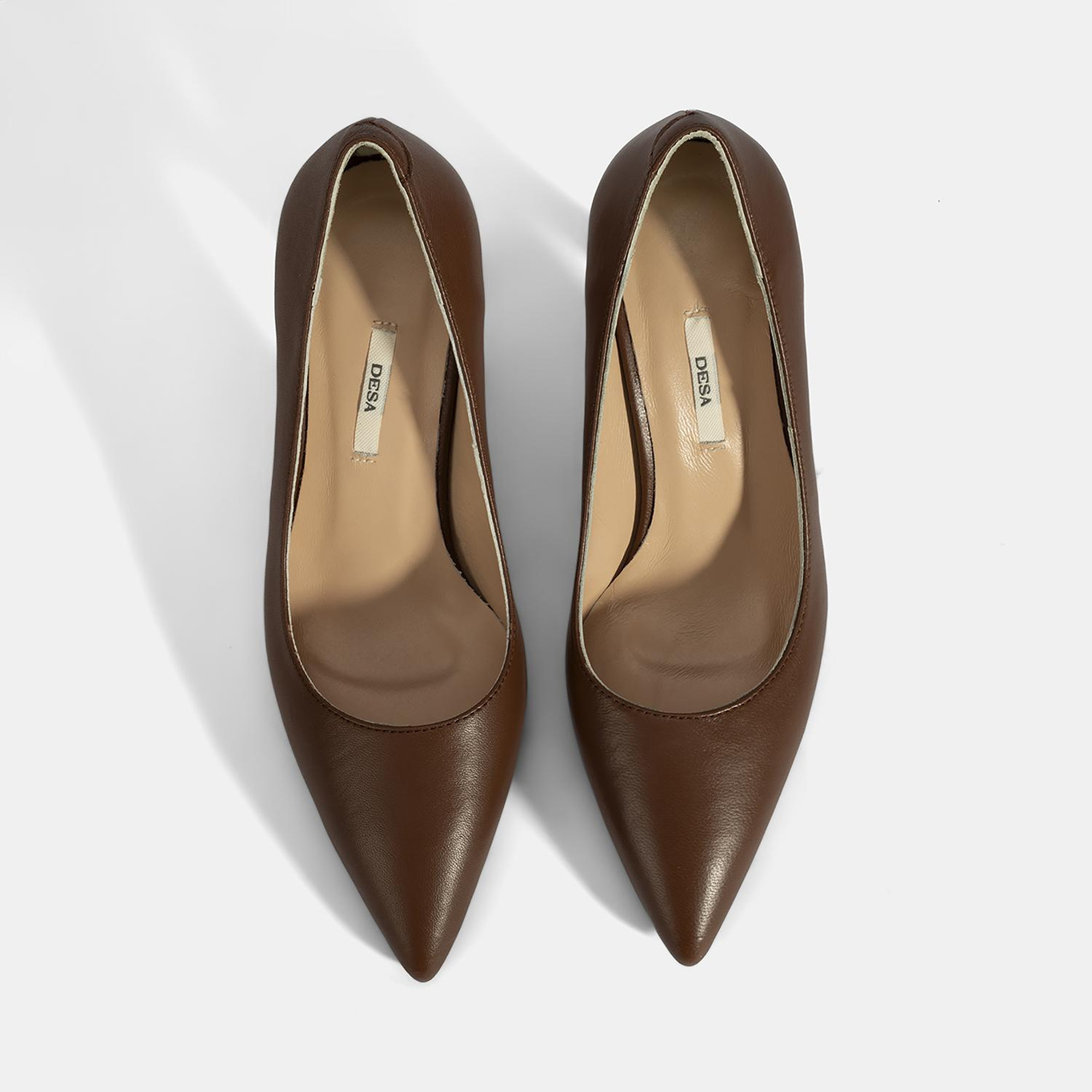 Kadın Taba Deri Stiletto