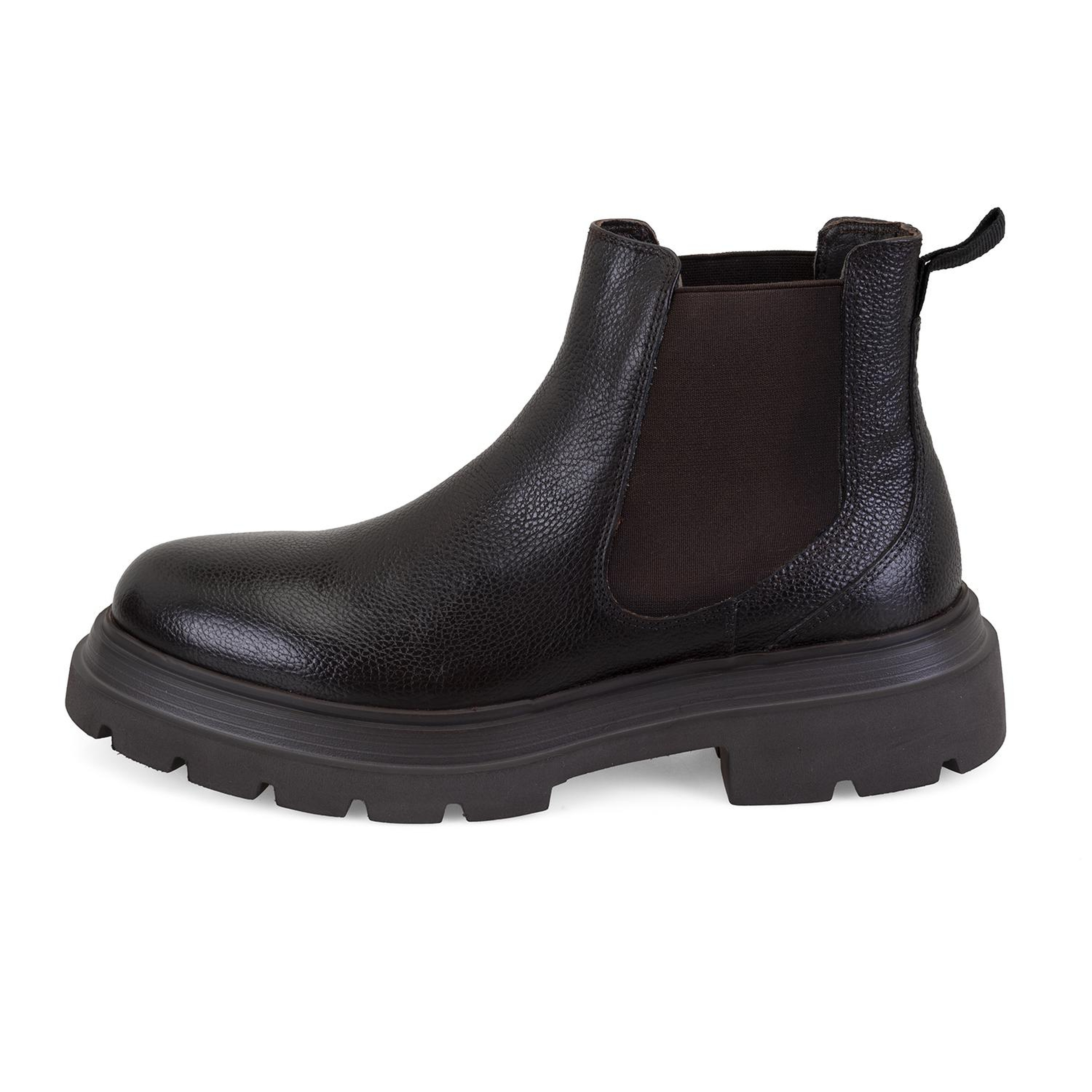 Pietsa Kahve Erkek Lastikli Deri Chelsea Bot