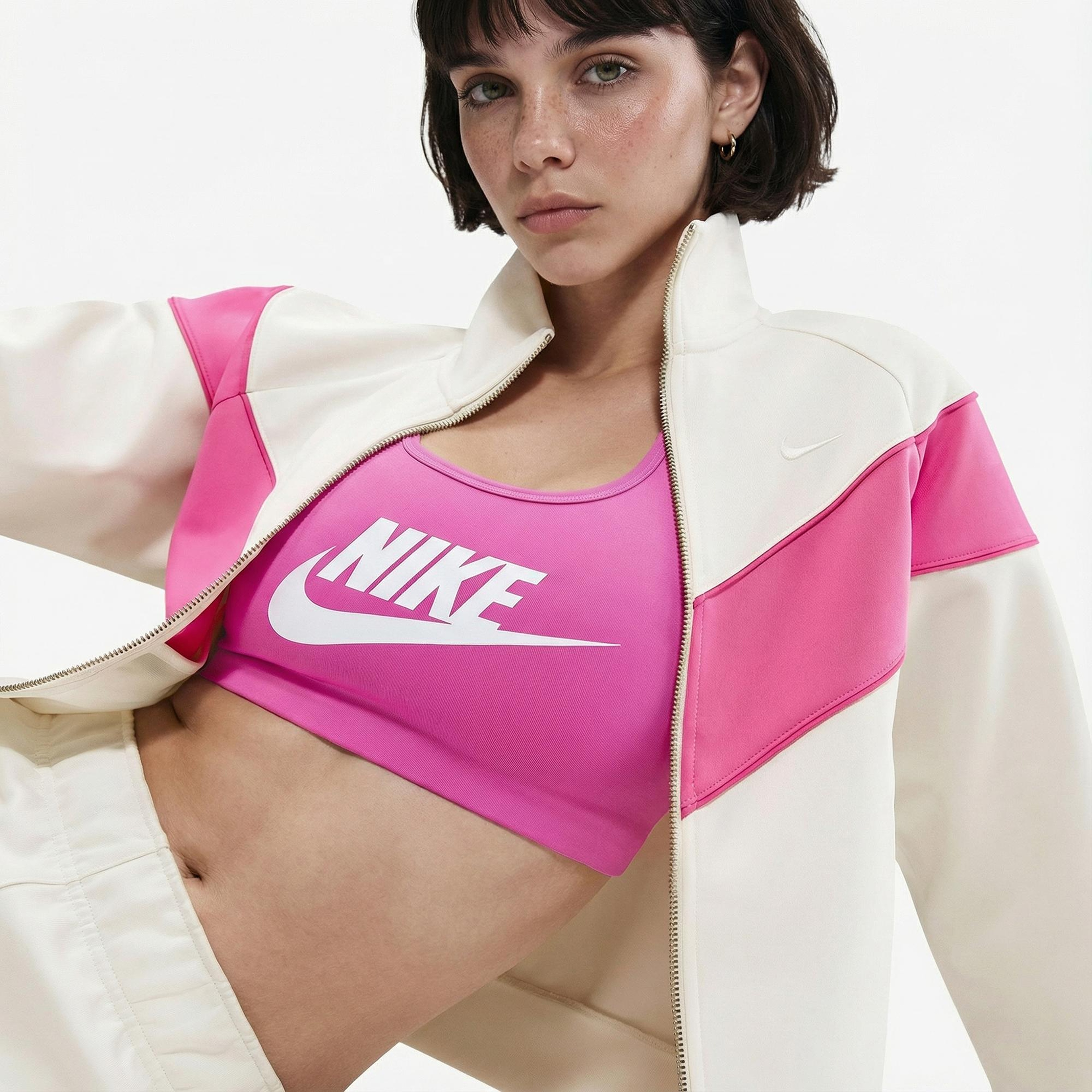 Nike Sportswear Windrunner Poly Kadın Krem Rengi Ceket
