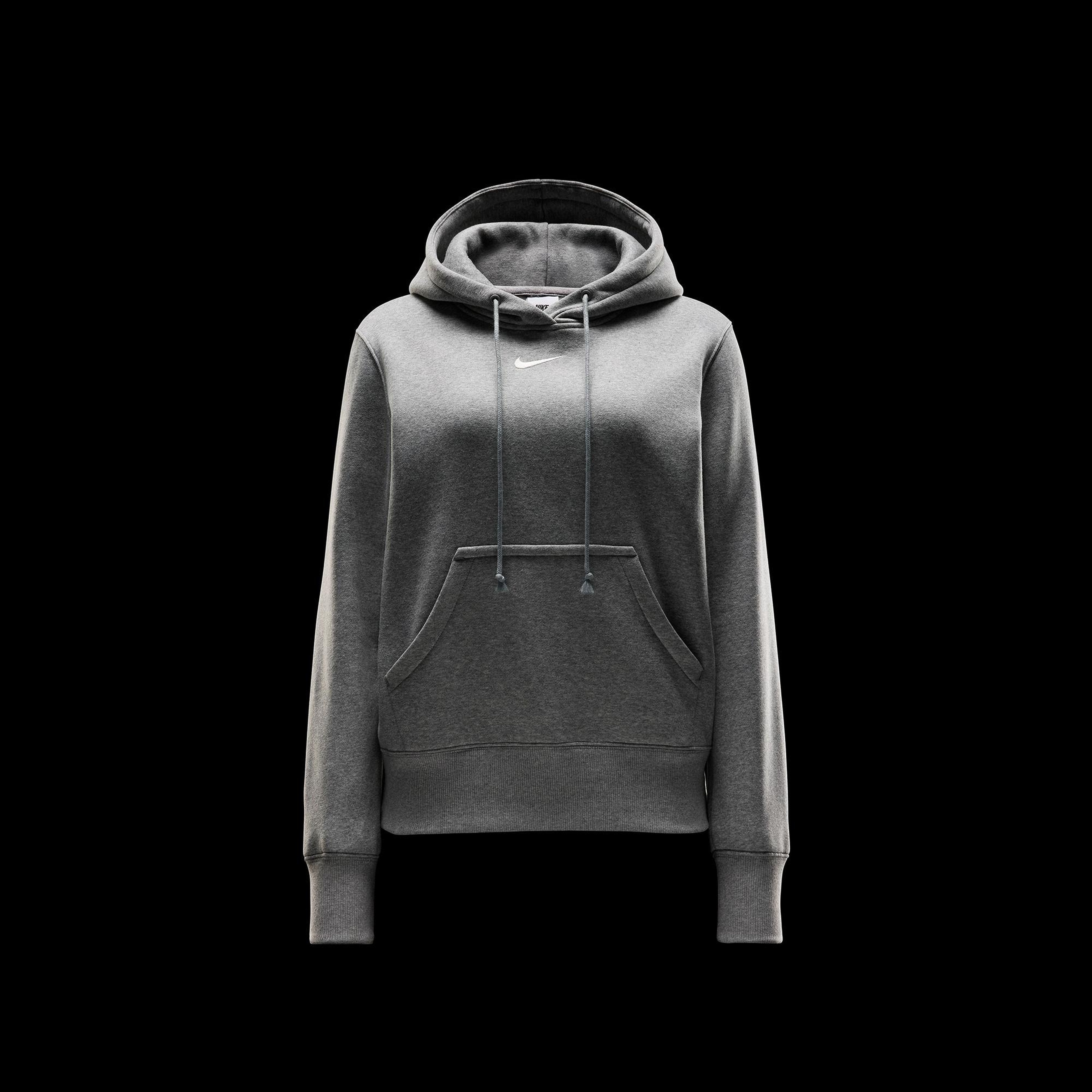 Nike Sportswear Phoenix Fleece Kadın Gri Kapüşonlu Hoodie