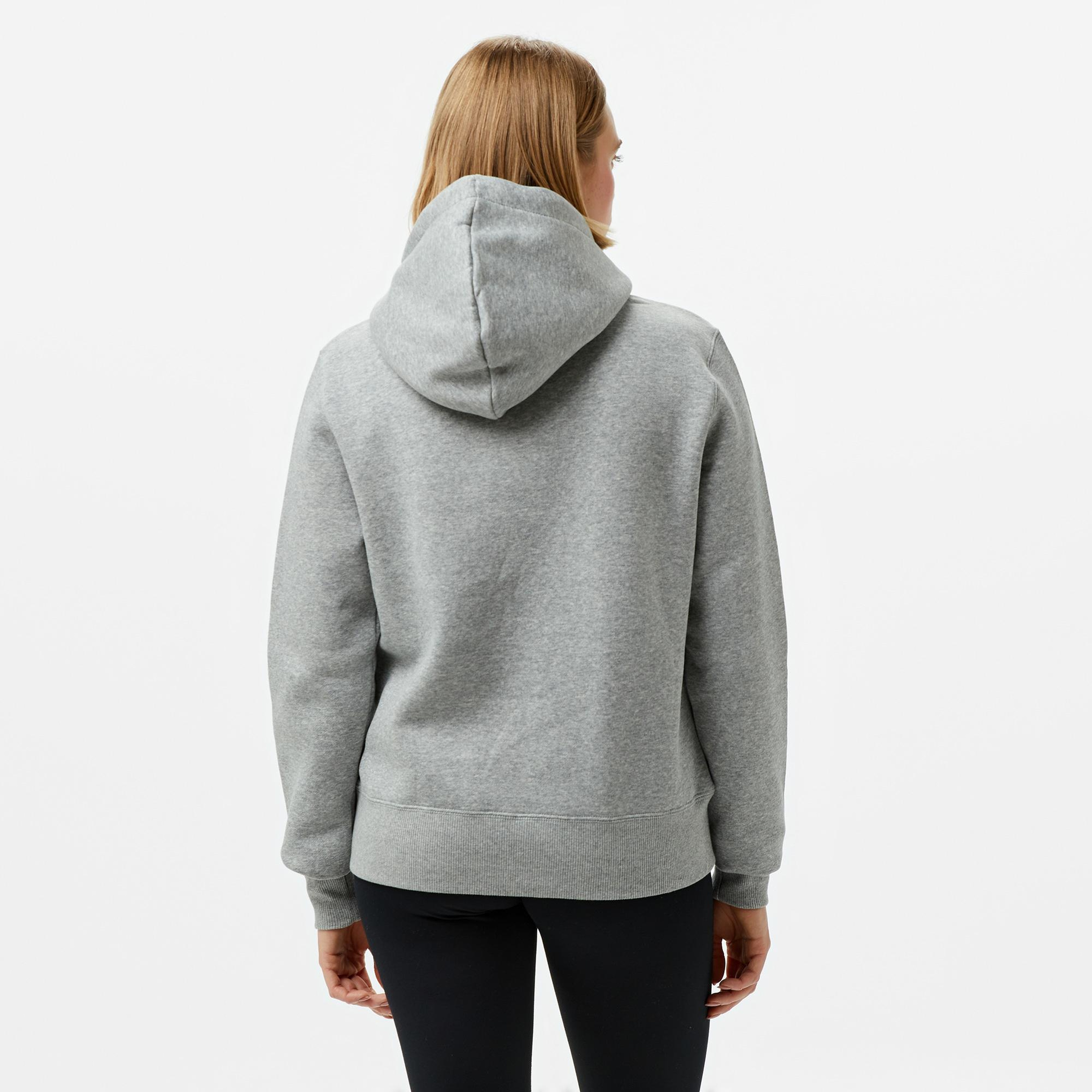 Nike Sportswear Phoenix Fleece Kadın Gri Kapüşonlu Hoodie