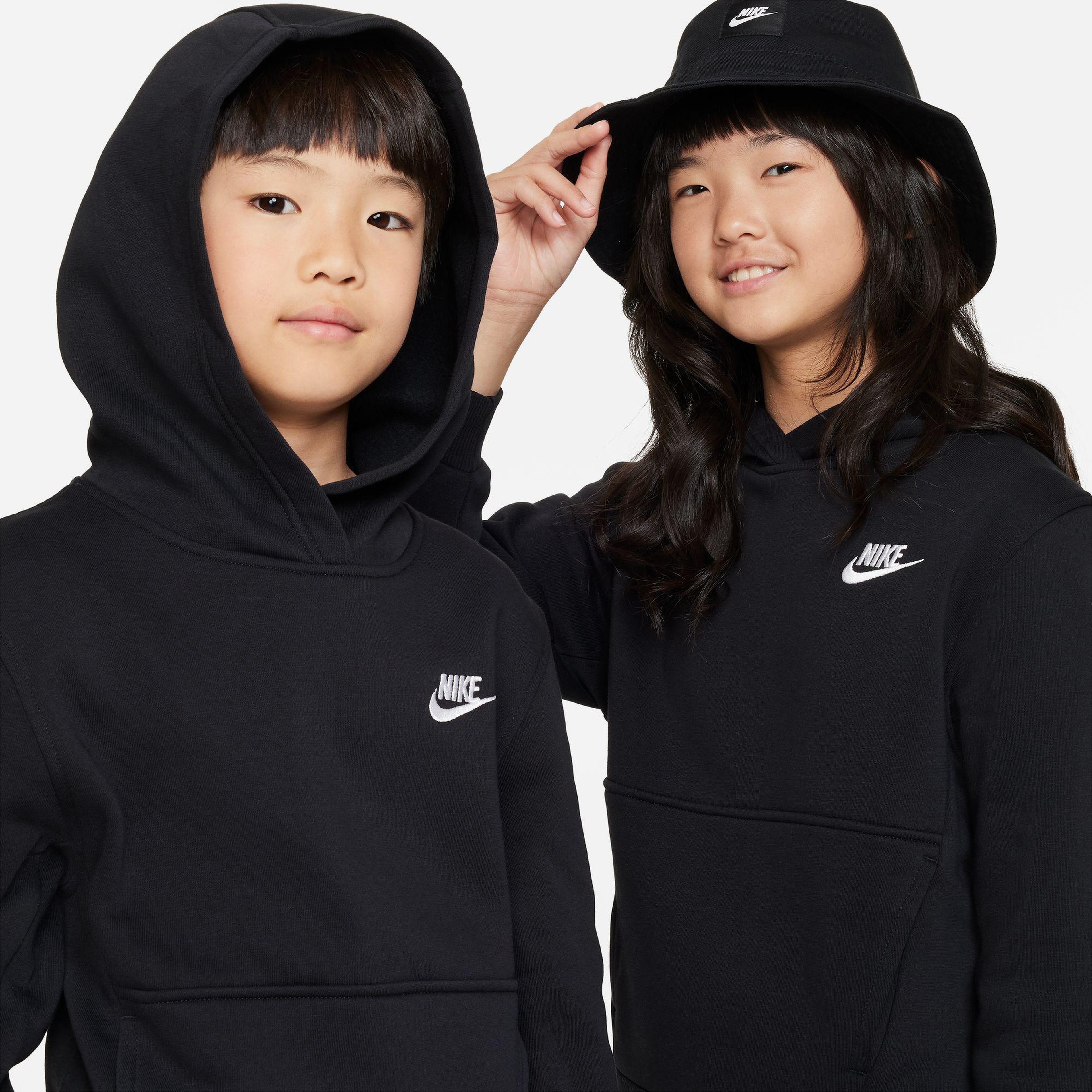 Nike Sportswear Club Fleece Çocuk Siyah Kapüşonlu Hoodie