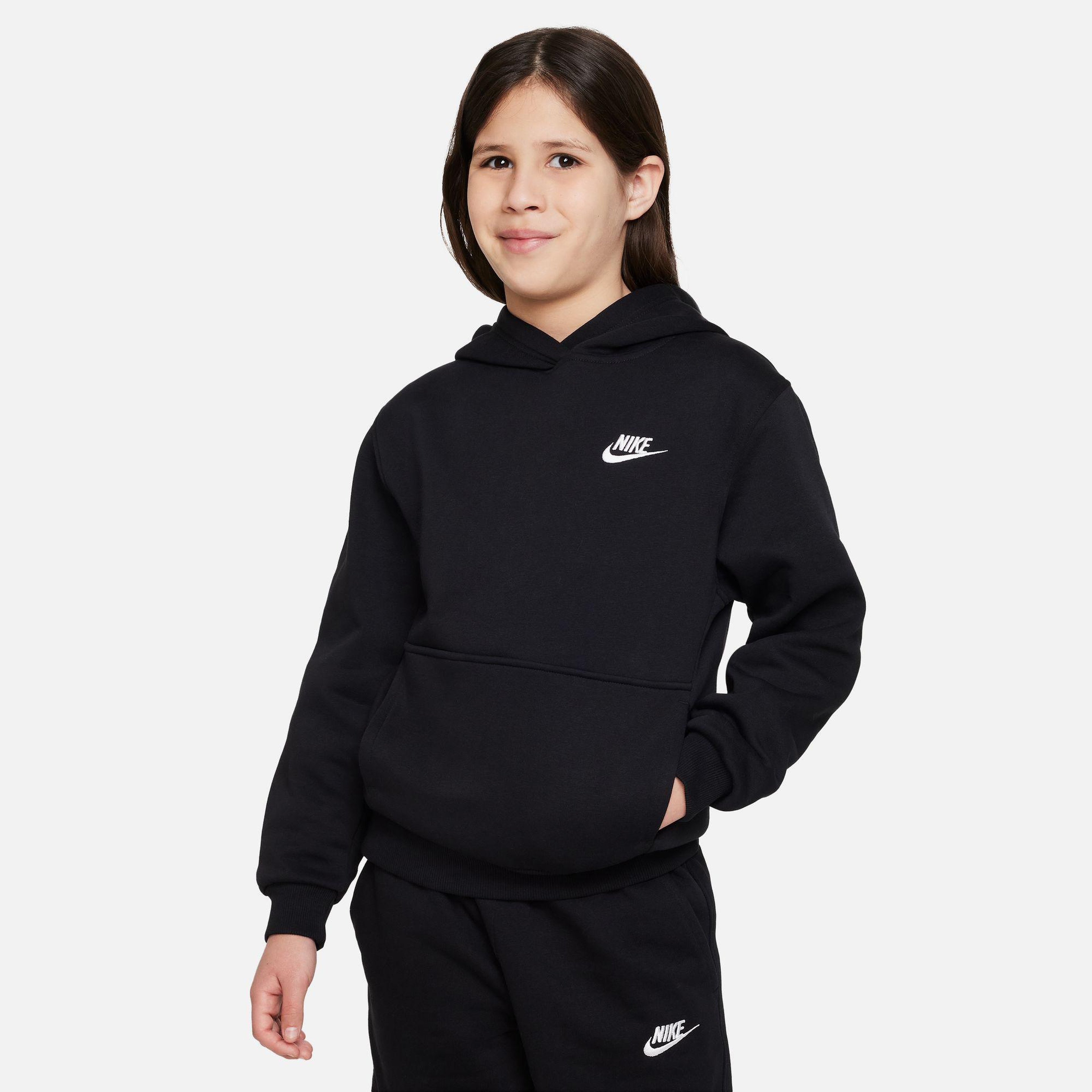 Nike Sportswear Club Fleece Çocuk Siyah Kapüşonlu Hoodie