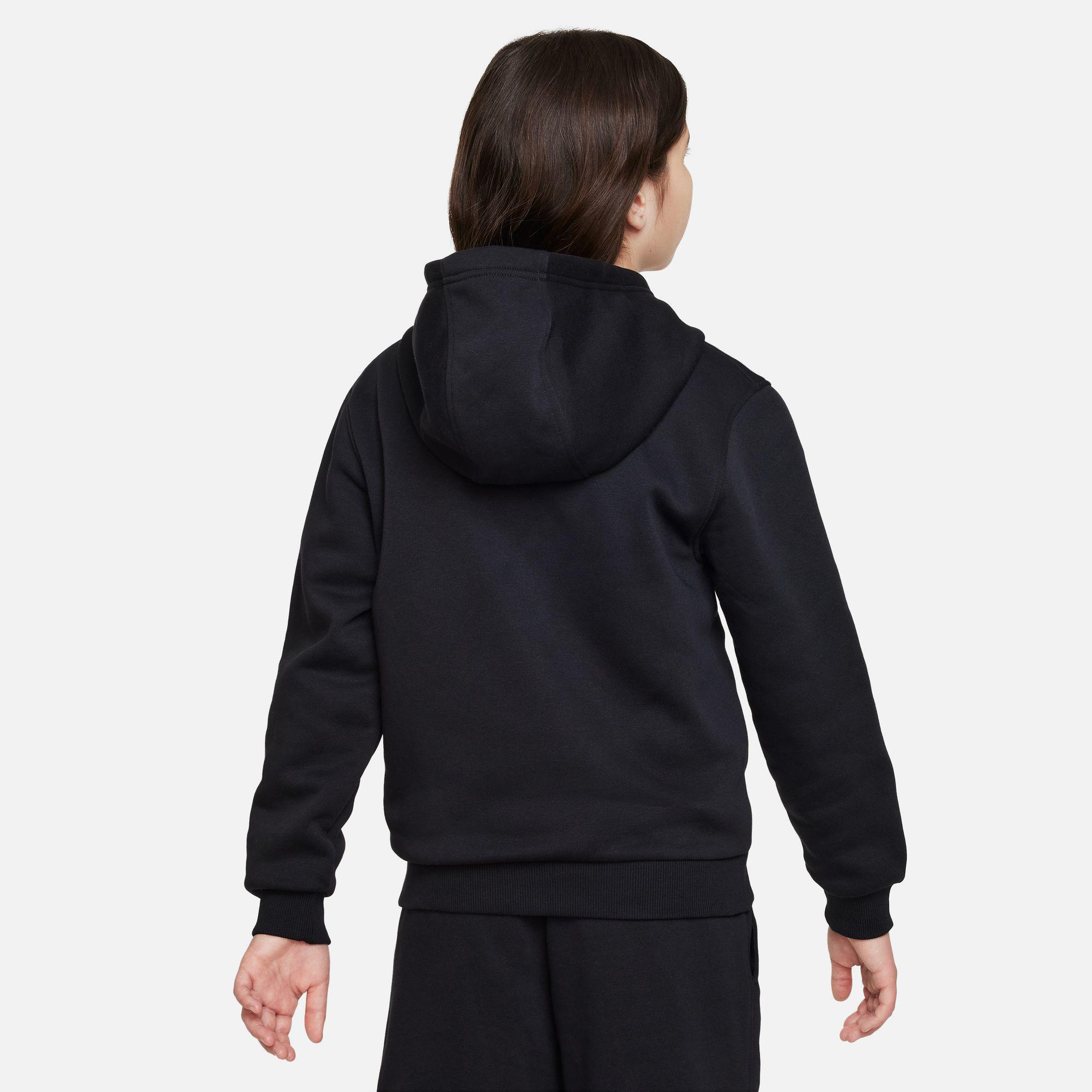 Nike Sportswear Club Fleece Çocuk Siyah Kapüşonlu Hoodie