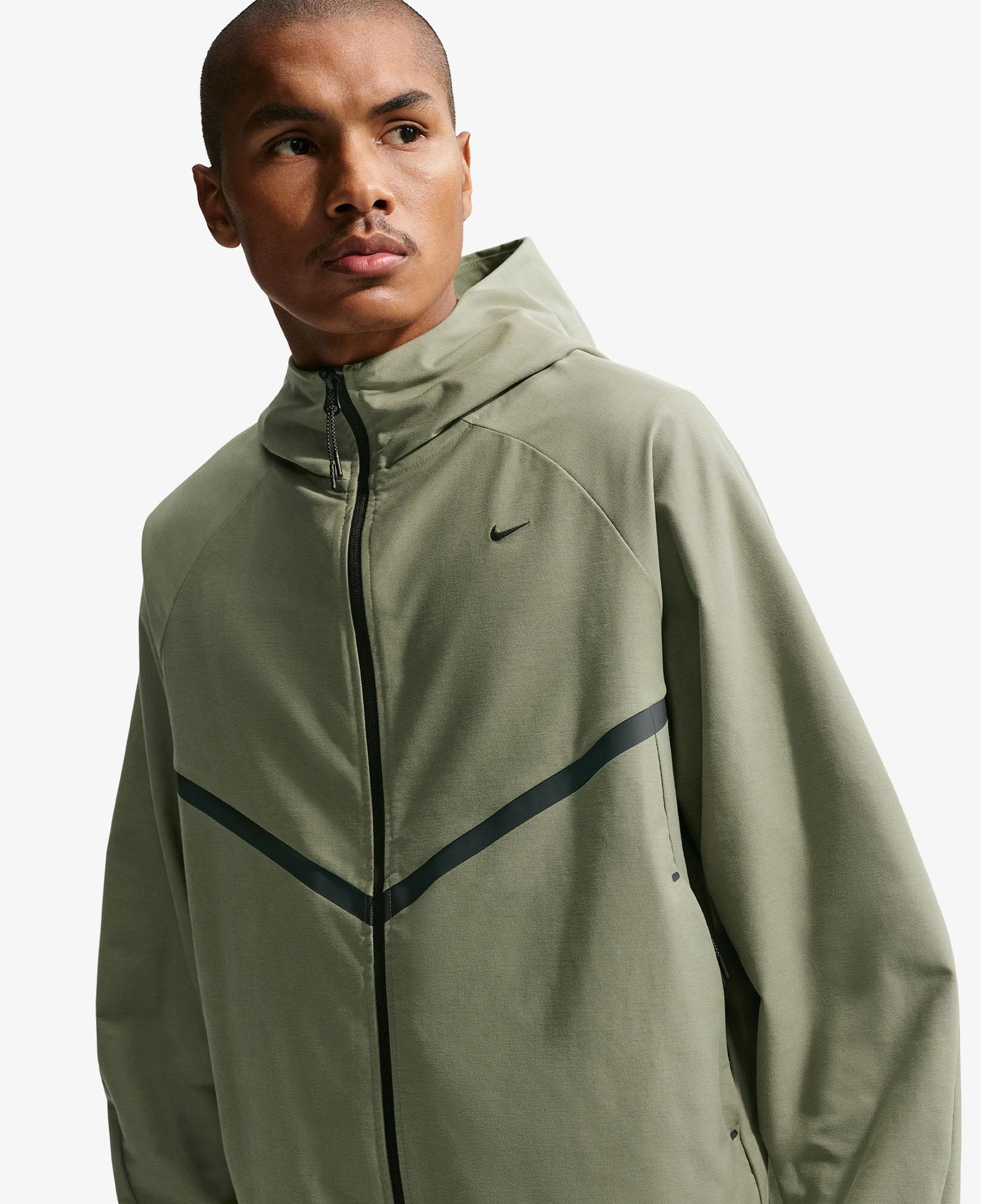 Nike Tech Shori Knit Erkek Yeşil Ceket