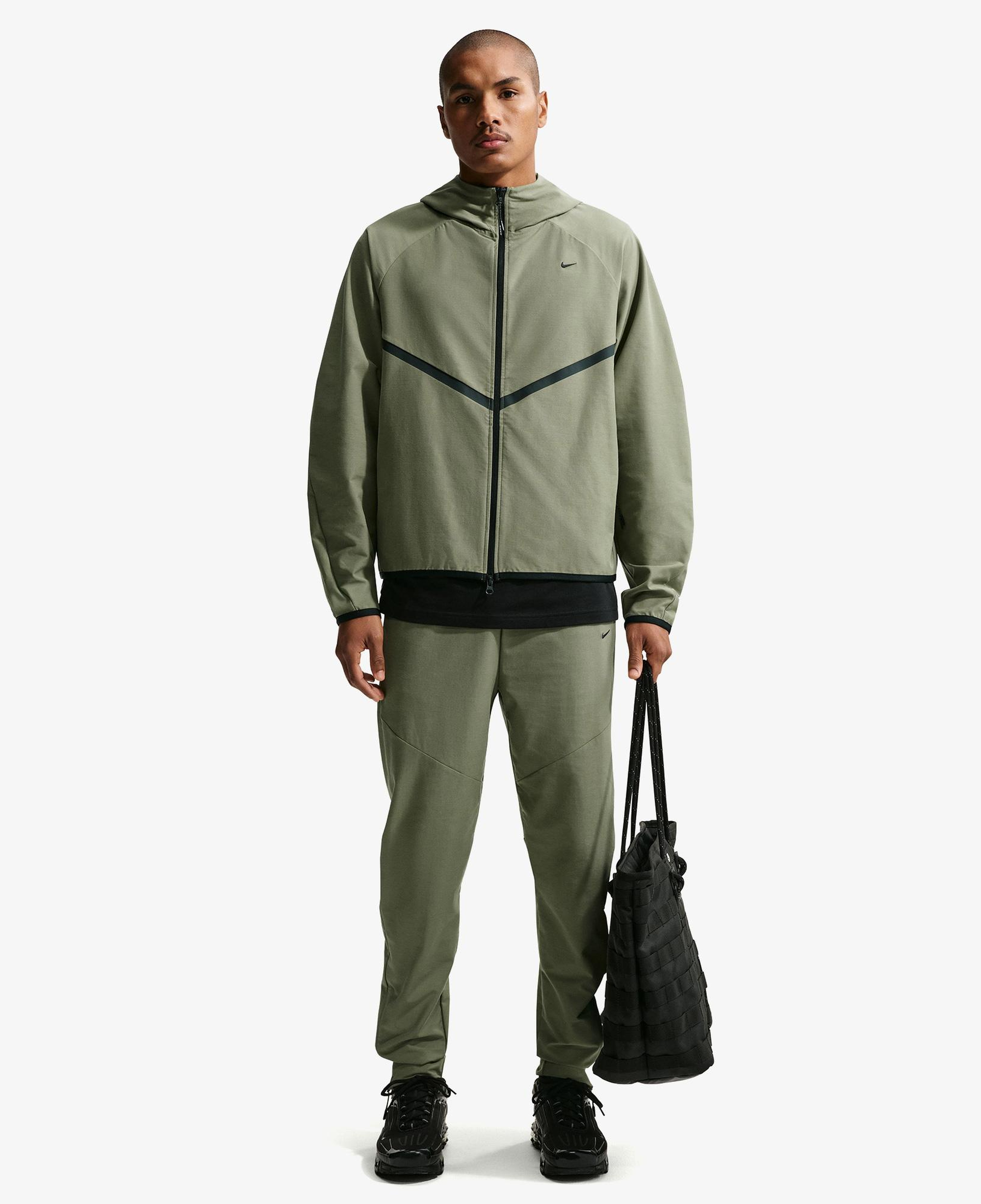 Nike Tech Shori Knit Erkek Yeşil Ceket