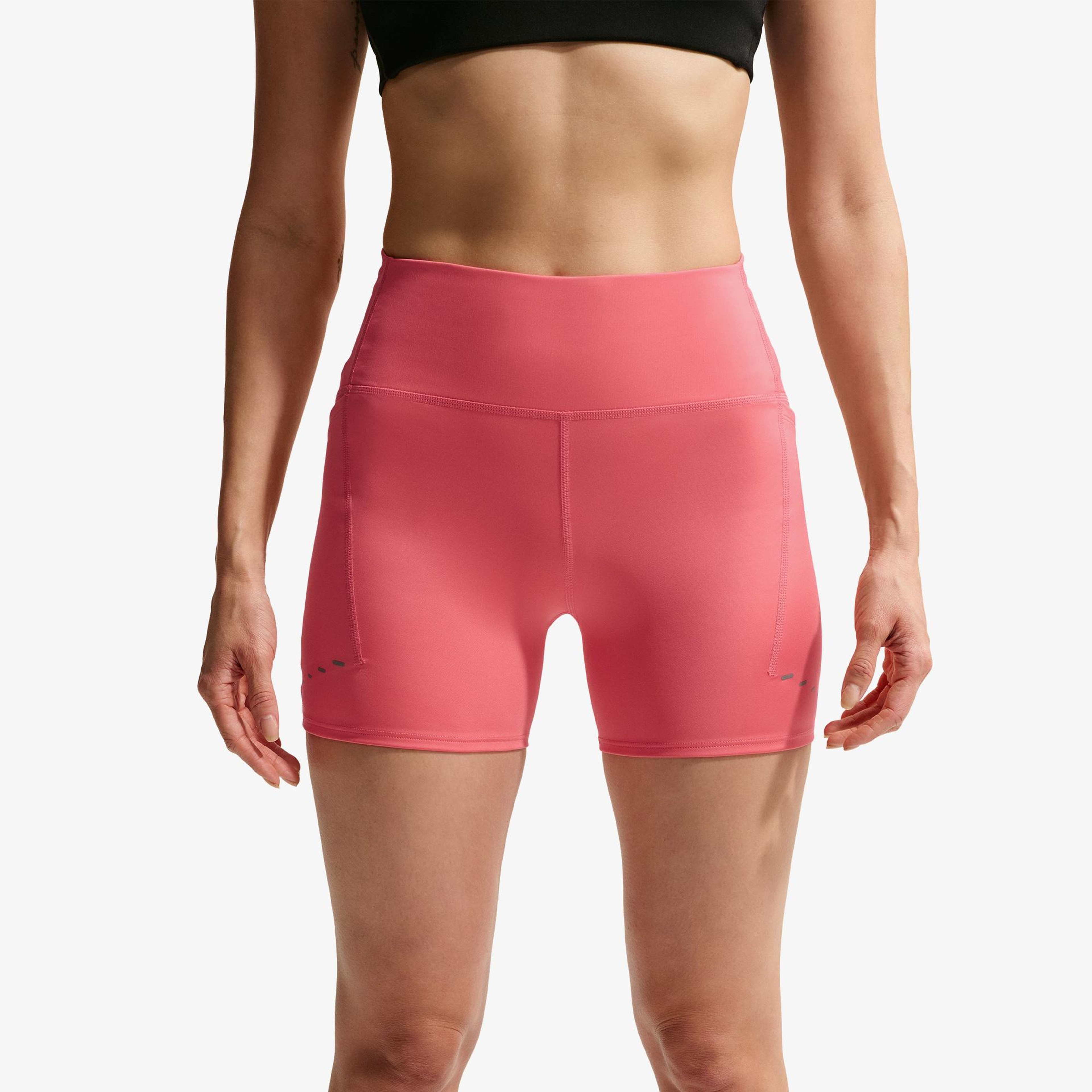 Nike Dri-Fit Swift Yüksek Belli 10 cm Kadın Pembe Kısa Tayt