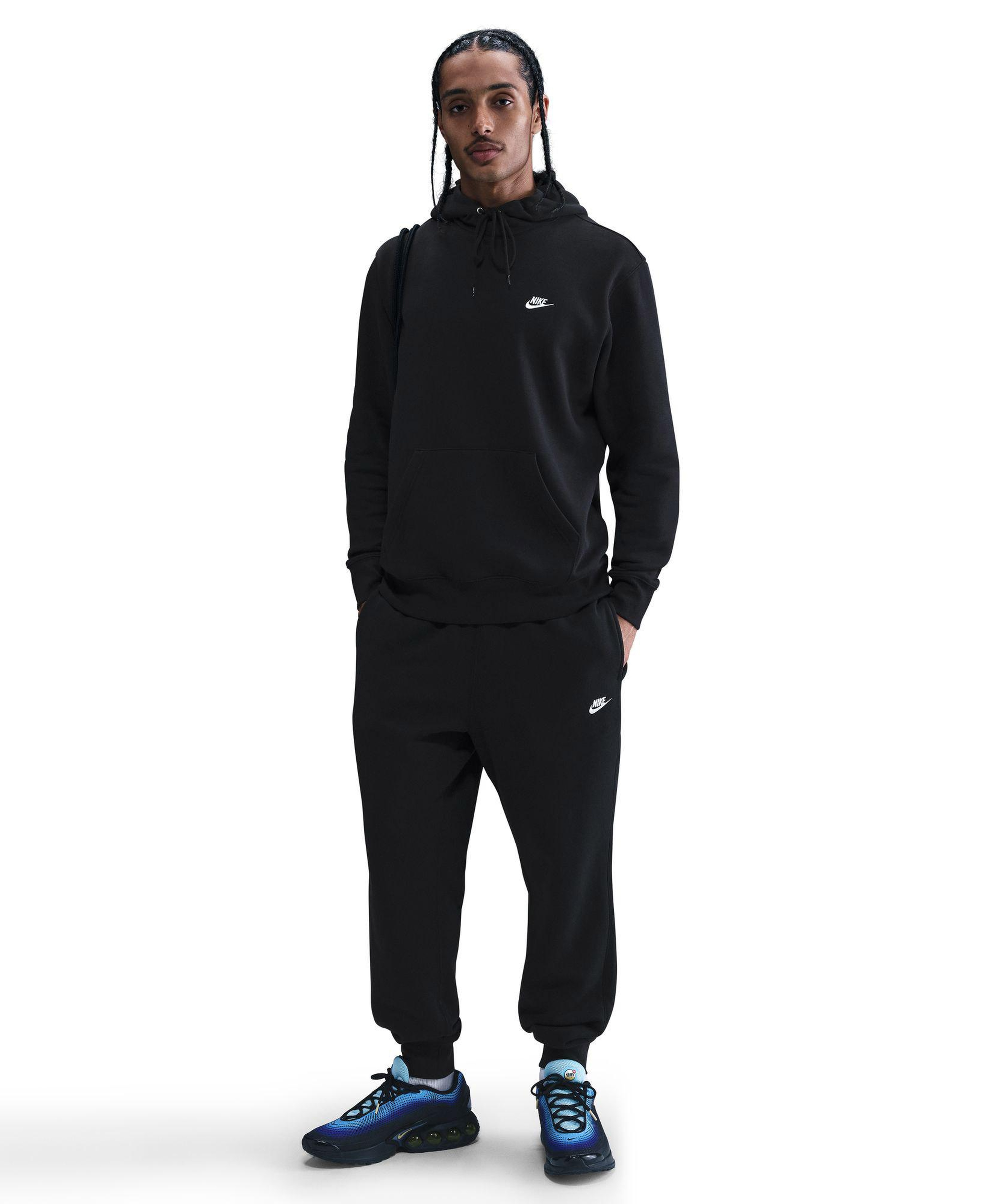 Nike Club Pullover Fleece Erkek Siyah Hoodie
