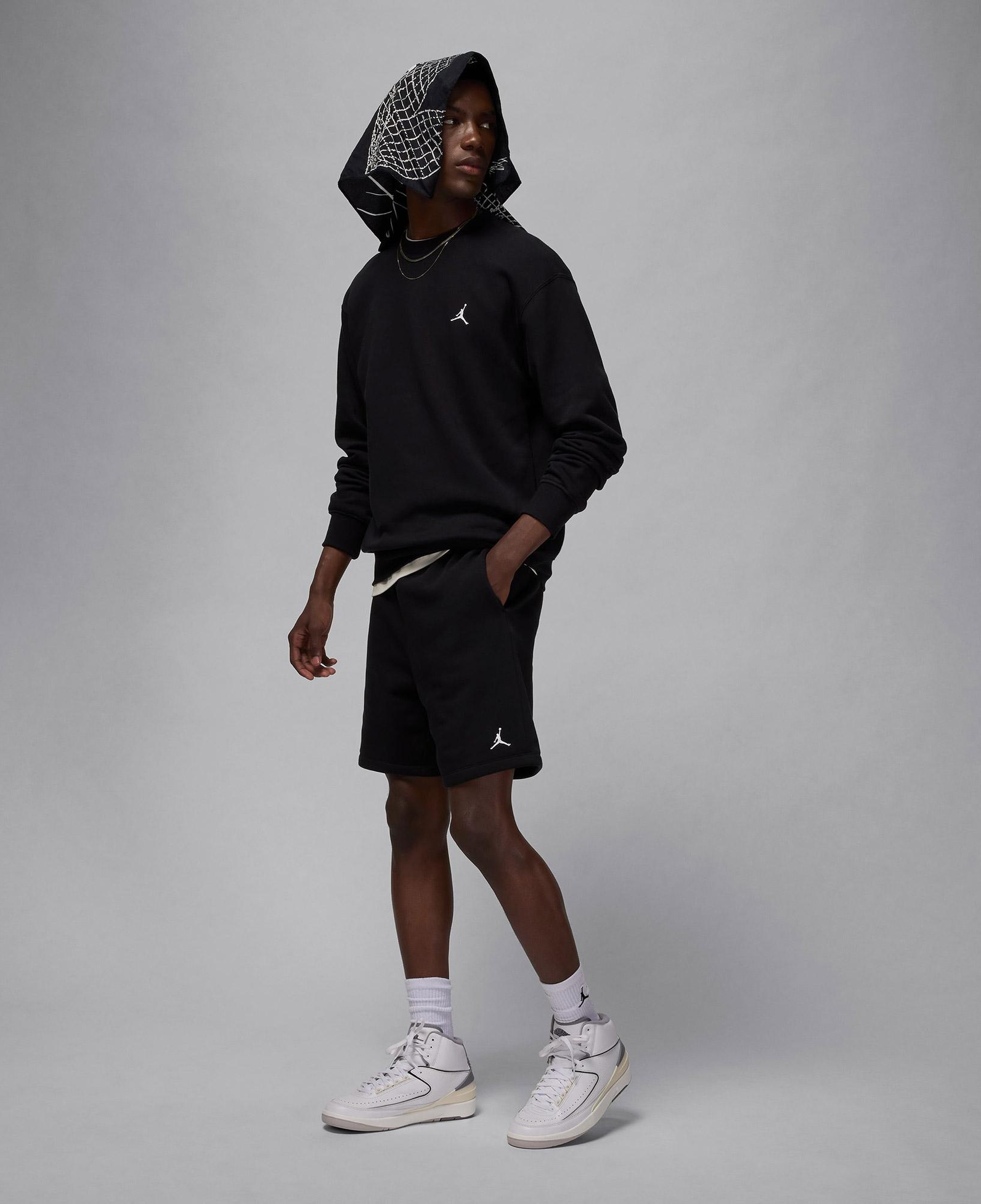 Jordan Brooklyn Fleece Erkek Siyah Şort