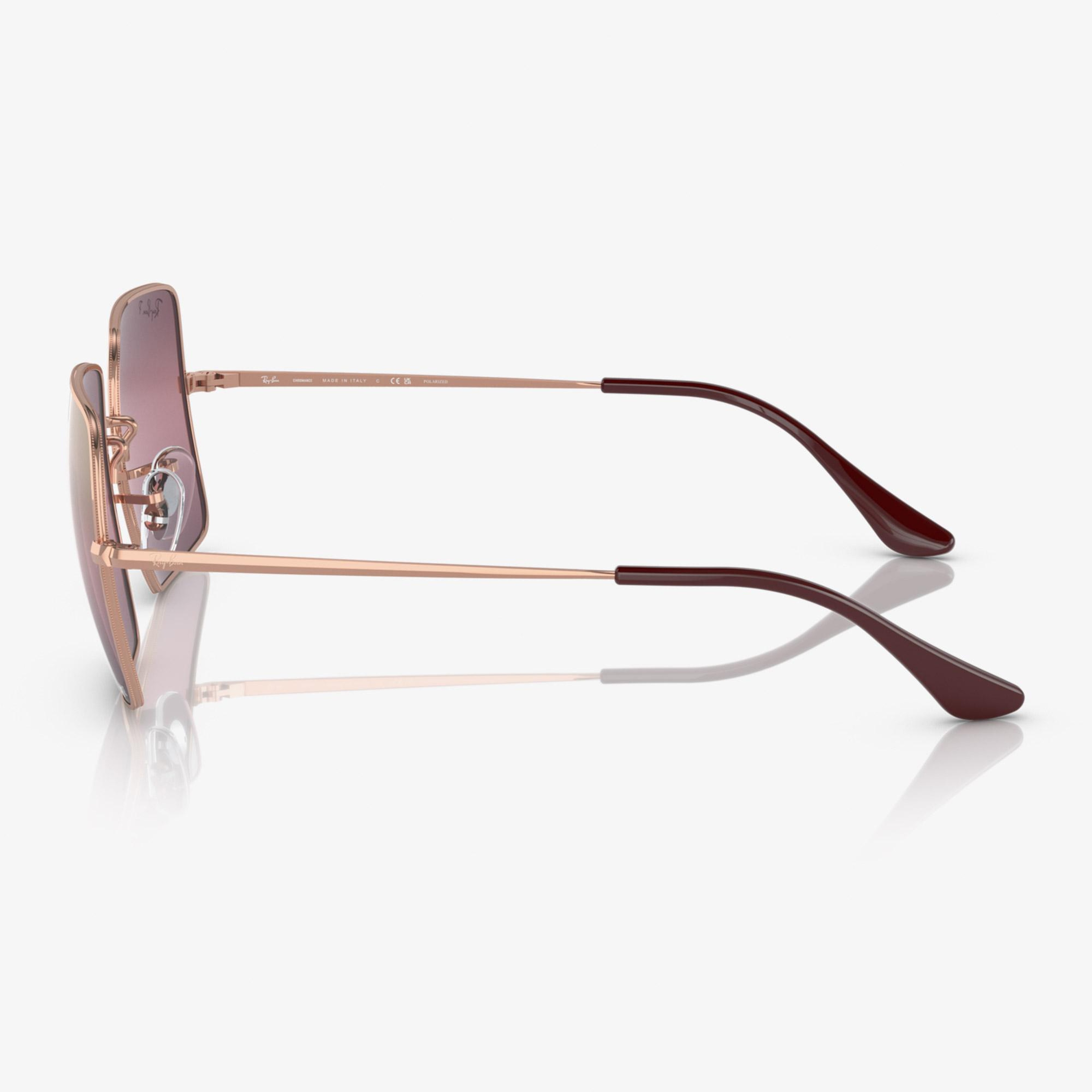 Ray-Ban Square 1971 Chromance RB1971 Kadın Altın Rengi Güneş Gözlüğü