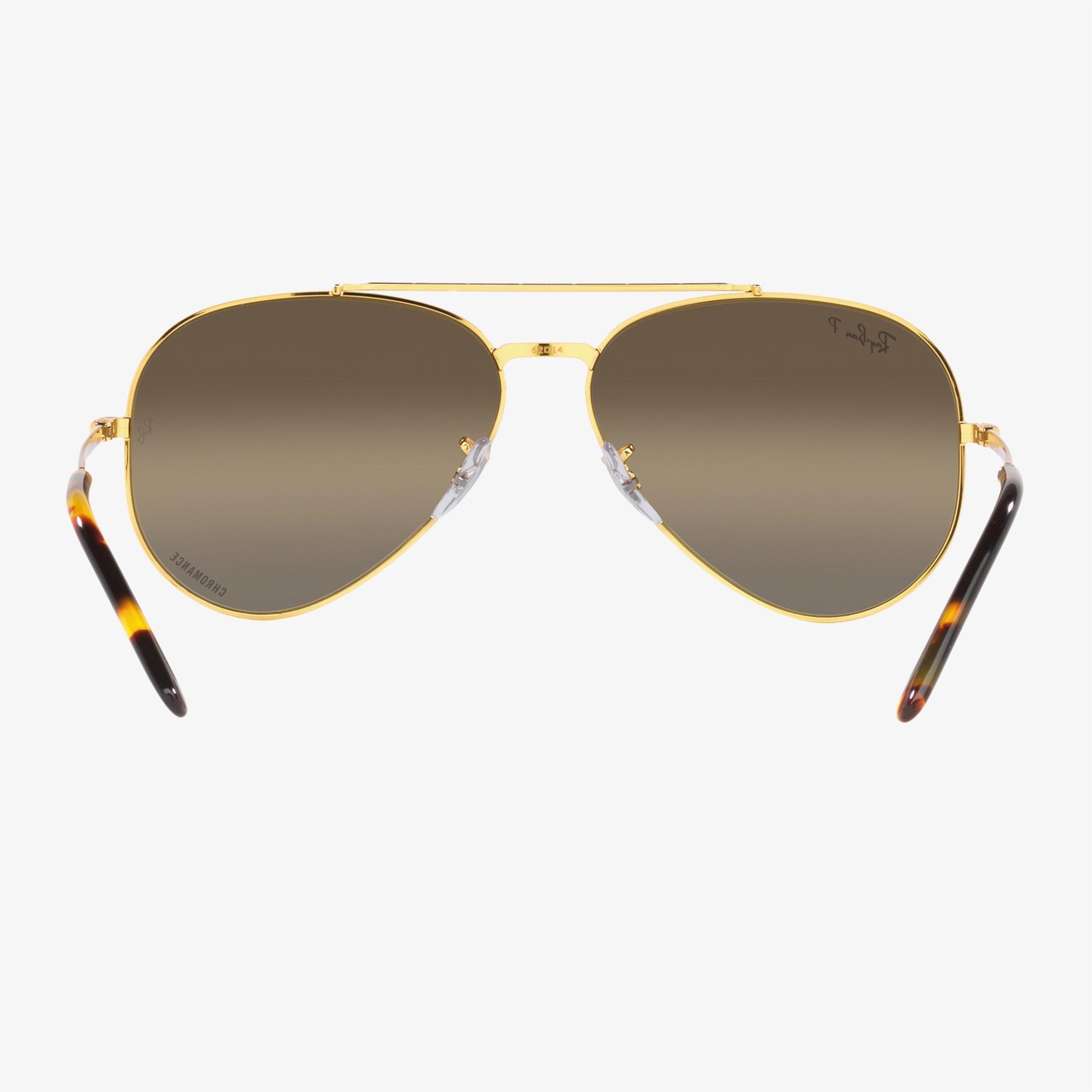 Ray-Ban New Aviator Unisex Altın Rengi Güneş Gözlüğü