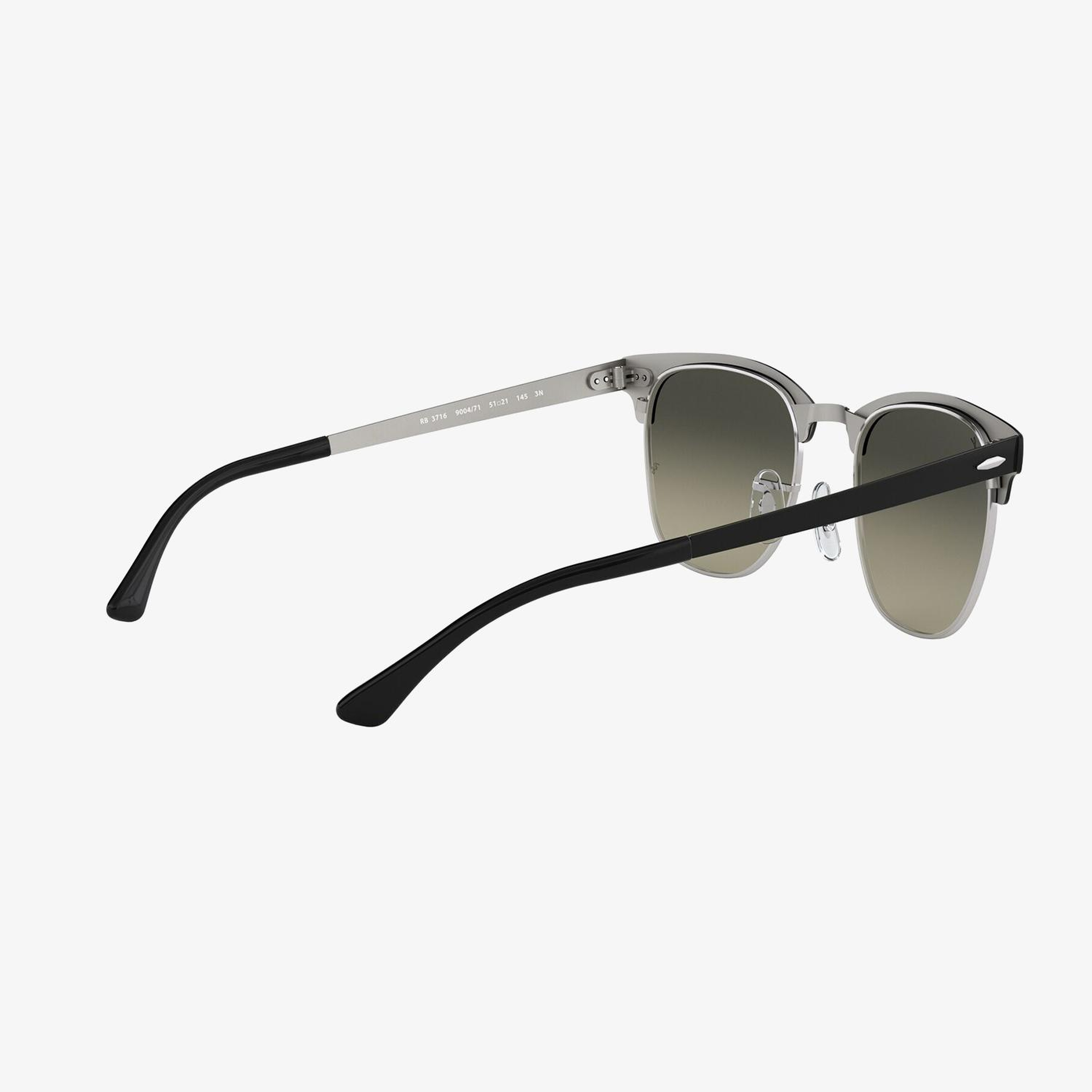 RAY-BAN 0RB3716 Clubmaster Metal Unisex Silver Siyah Güneş Gözlüğü