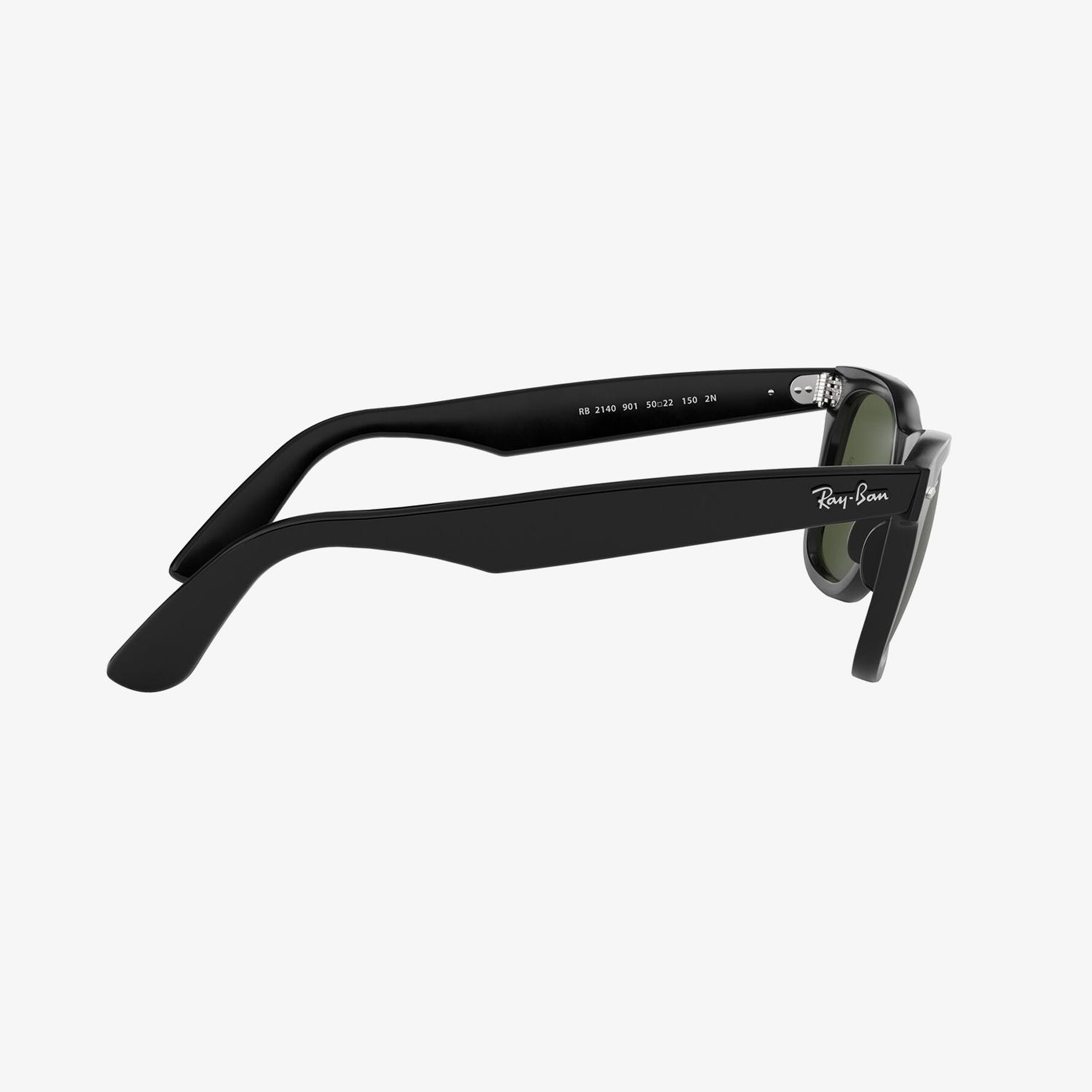RAY-BAN 0RB2140 Wayfarer Yeşil Camlı Unisex Siyah Güneş Gözlüğü