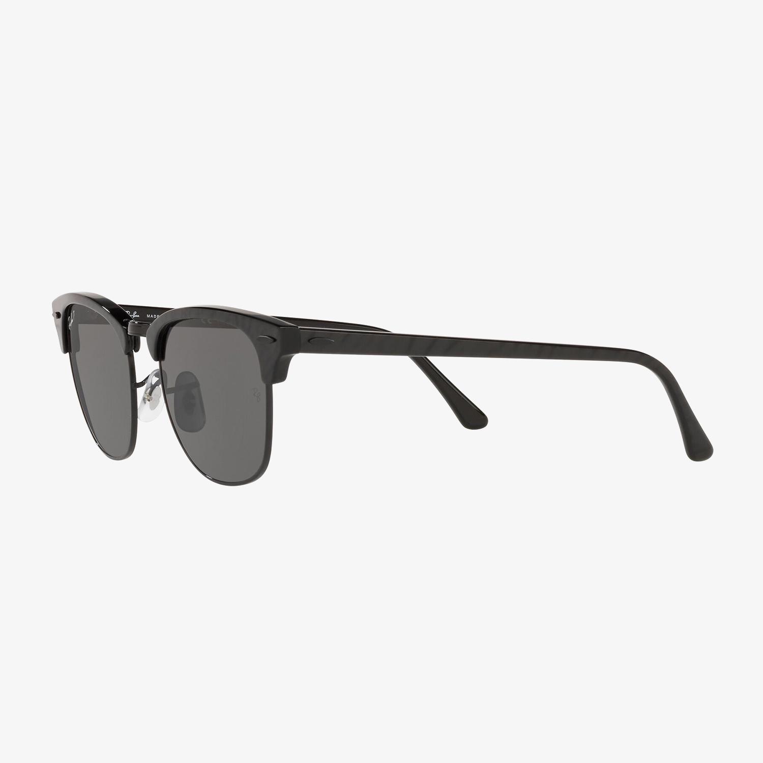 RAY-BAN 0RB3016 Clubmaster Unisex Top Wrinkled On Siyah Güneş Gözlüğü