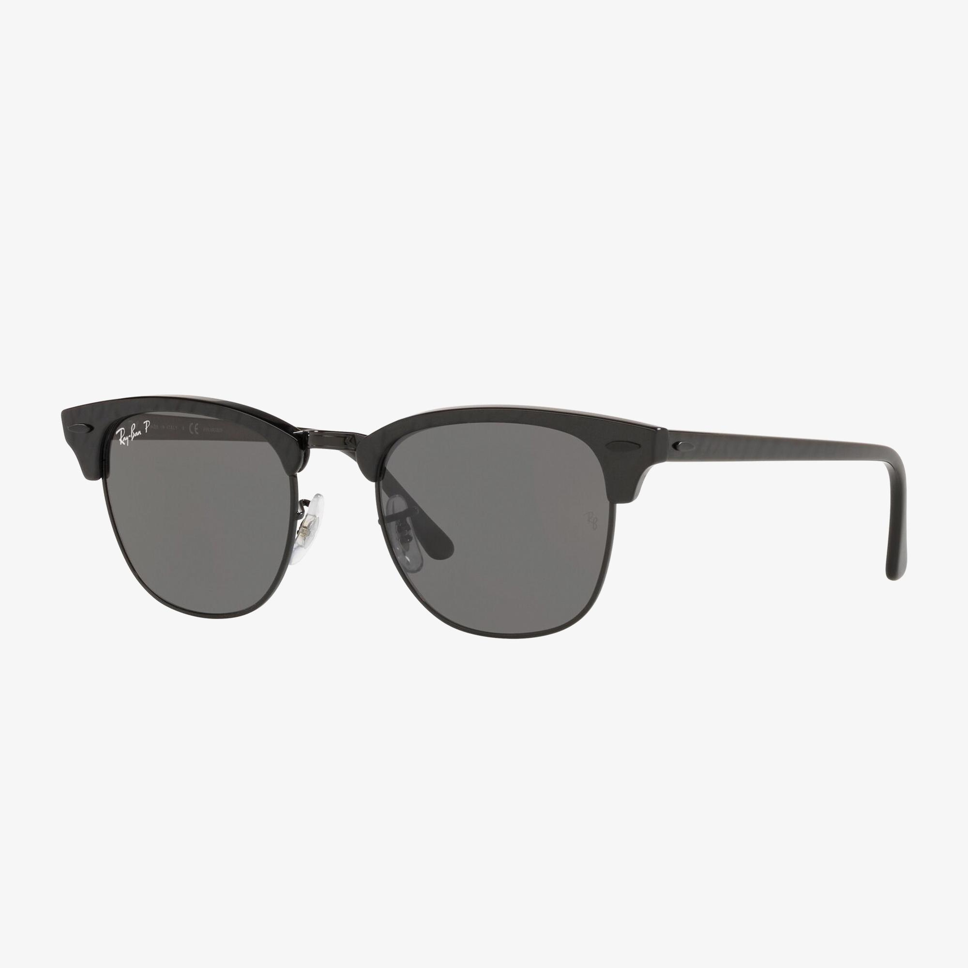 RAY-BAN 0RB3016 Clubmaster Unisex Top Wrinkled On Siyah Güneş Gözlüğü