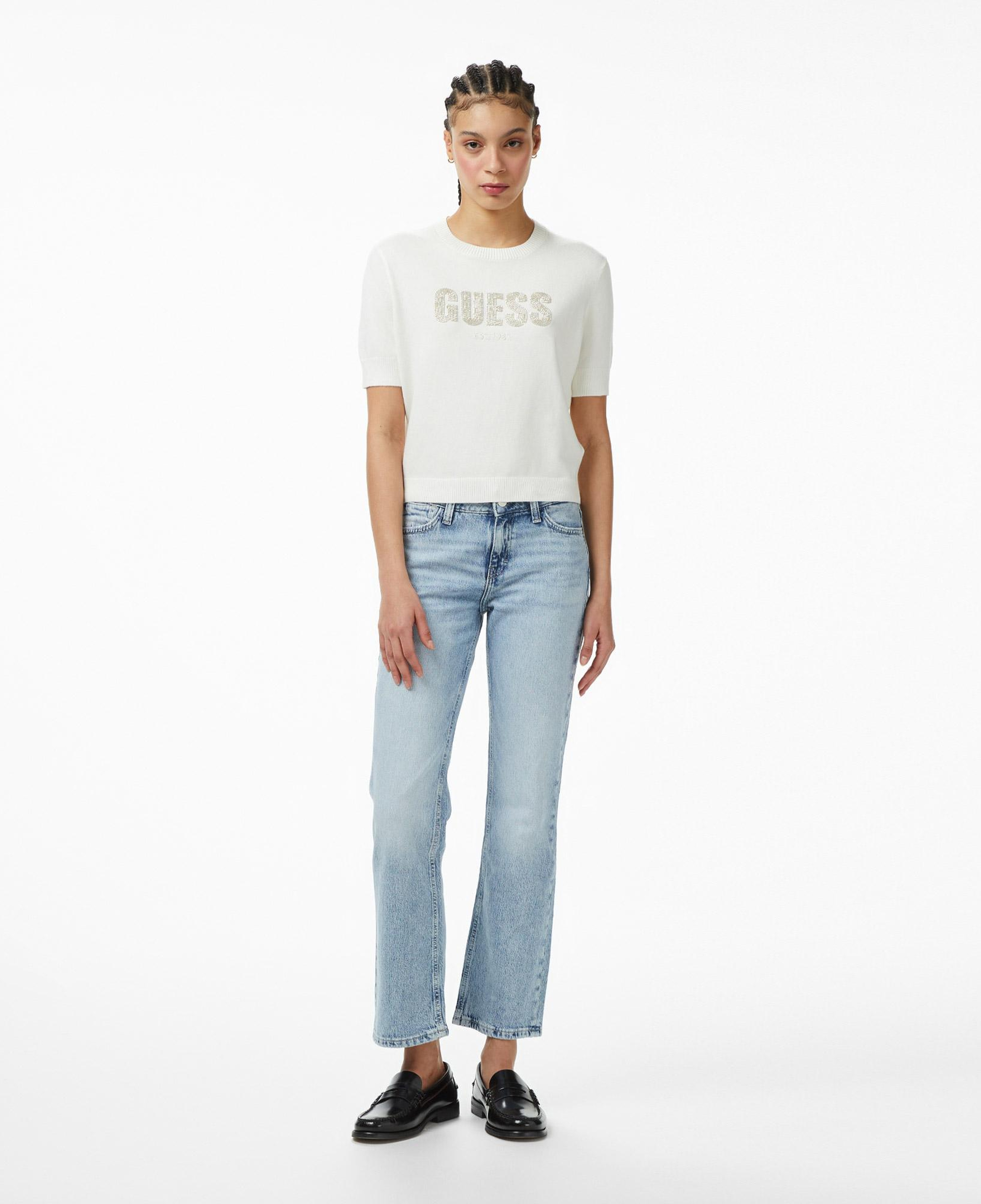 Guess Norah Kadın Beyaz Triko