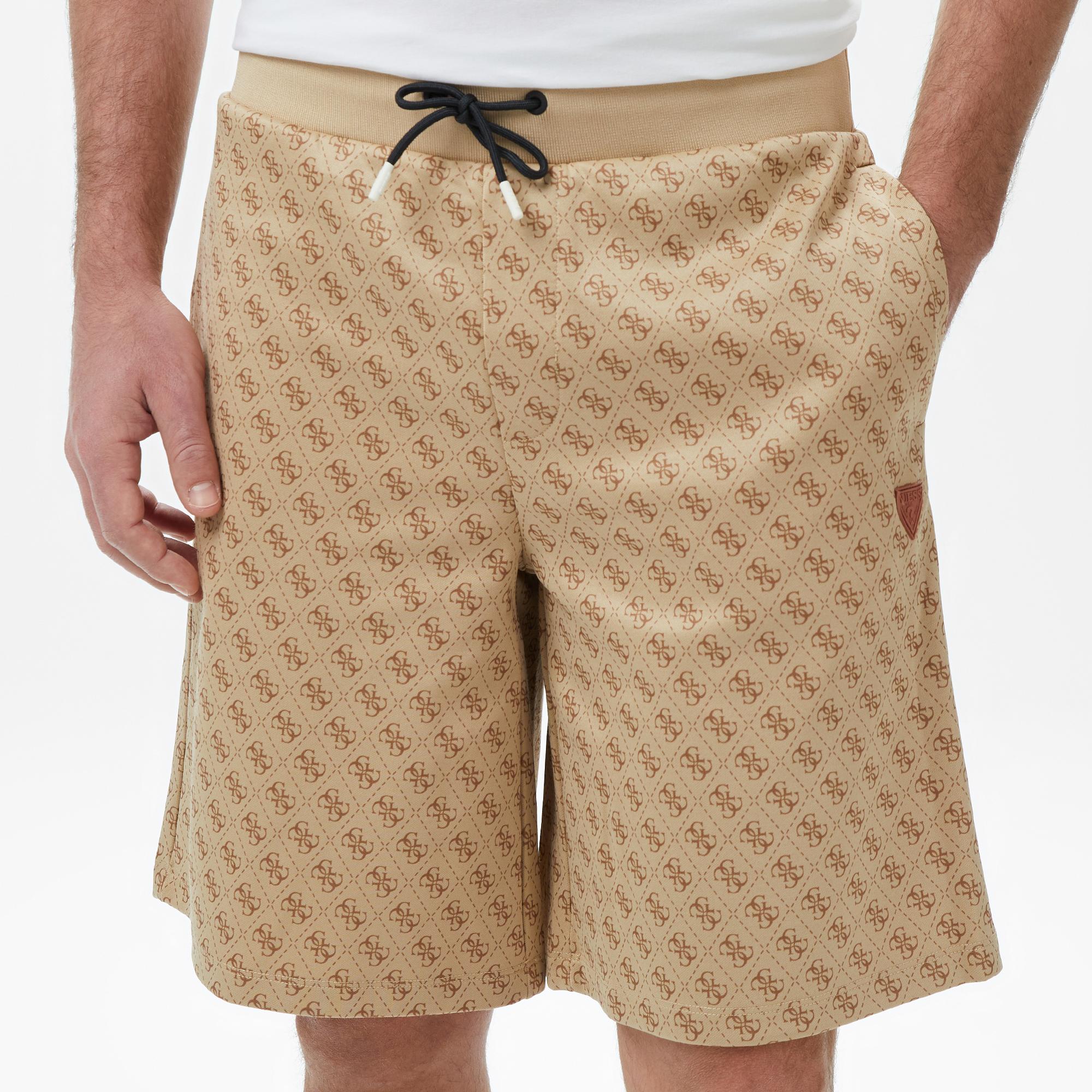 Guess New Korbin Aktif Regular Fit Erkek Bej Şort