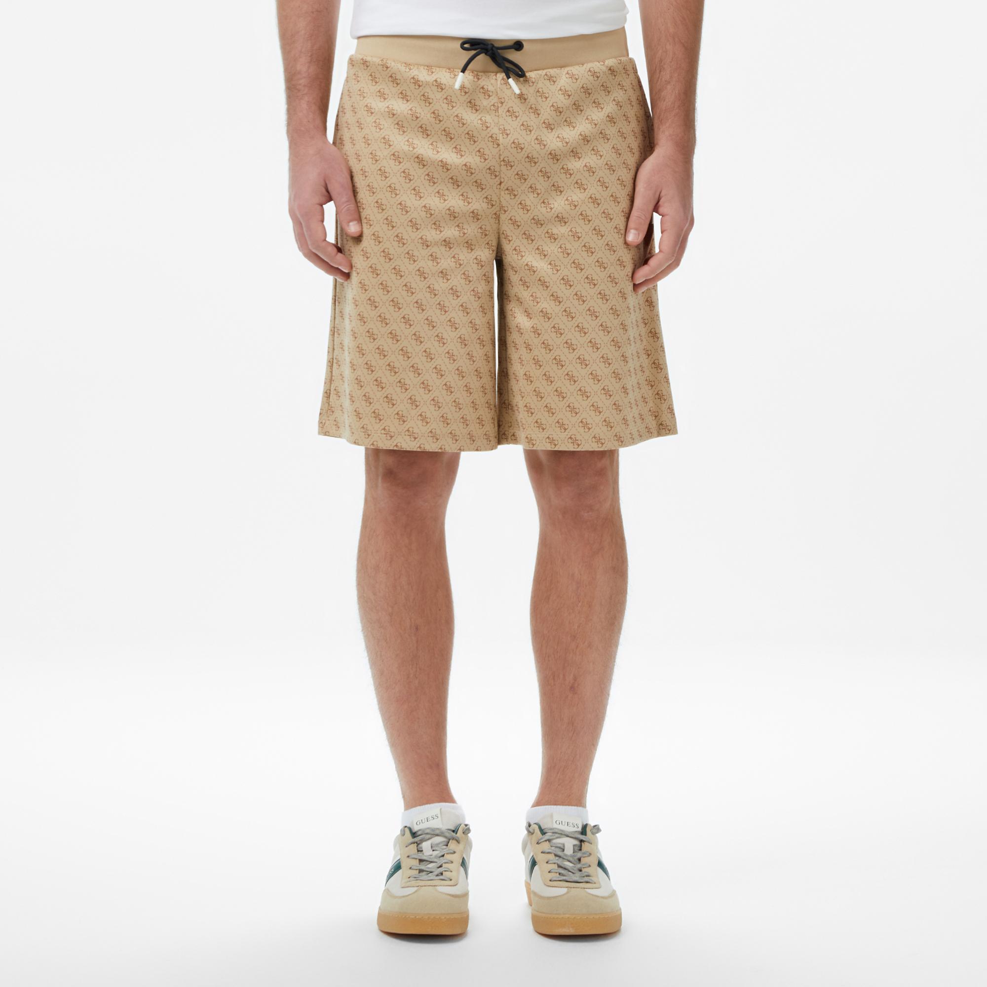 Guess New Korbin Aktif Regular Fit Erkek Bej Şort