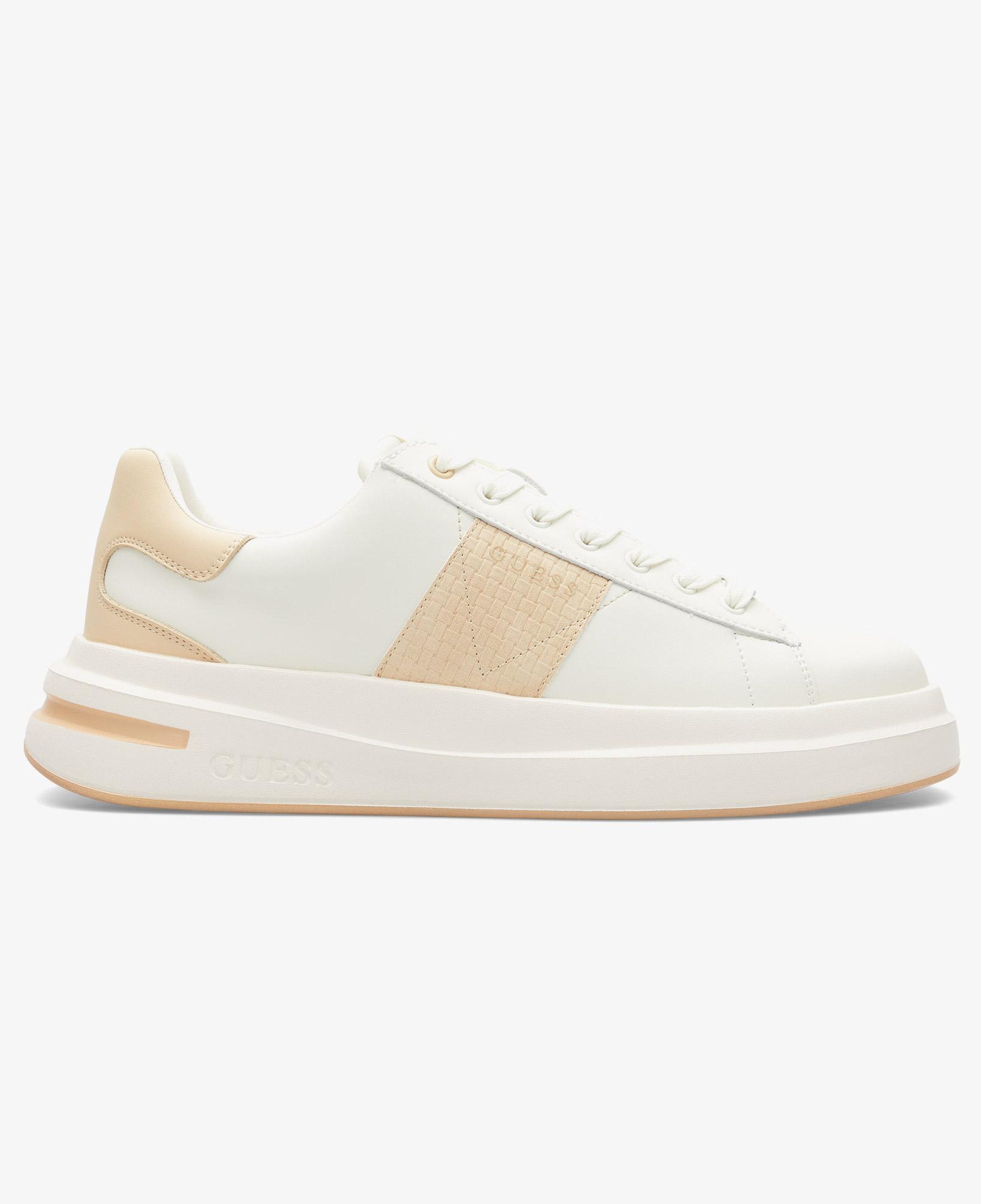 Guess Elba Deri Erkek Beyaz Sneaker