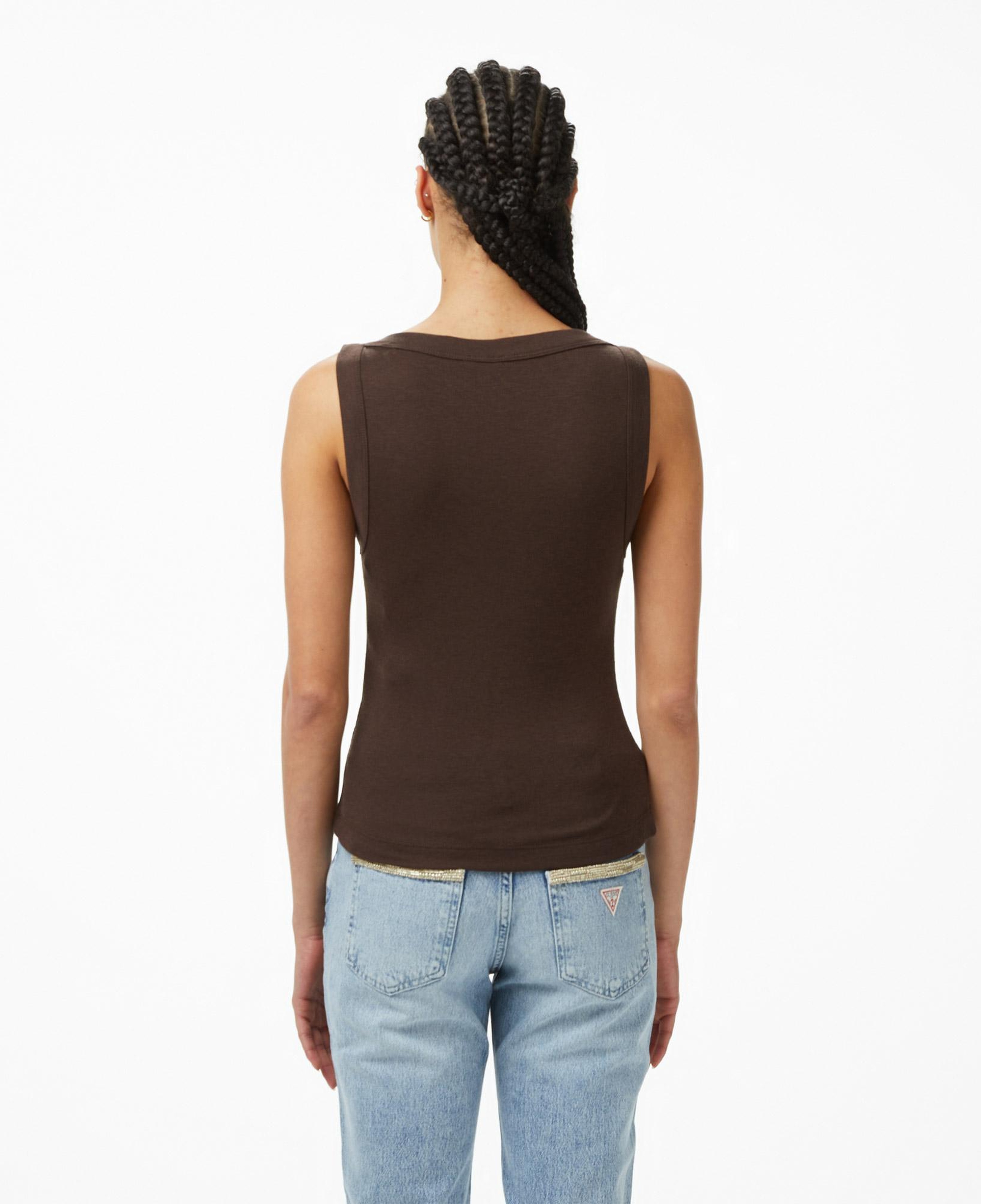 Guess Tina Ipek Karışımlı Kadın Kahverengi T-Shirt